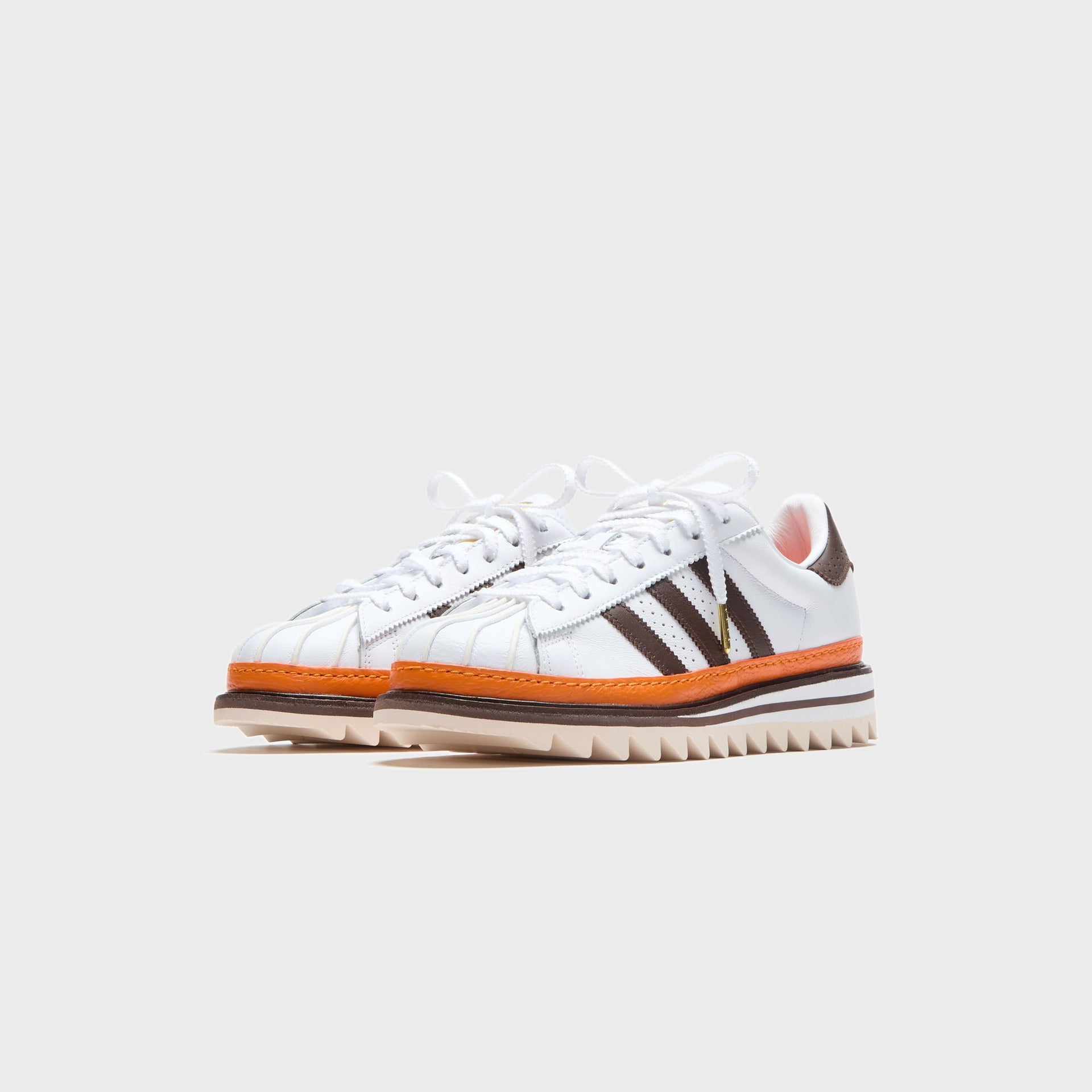 adidas x CLOT Superstar - Cloud White / Coffee / Unity Orange
