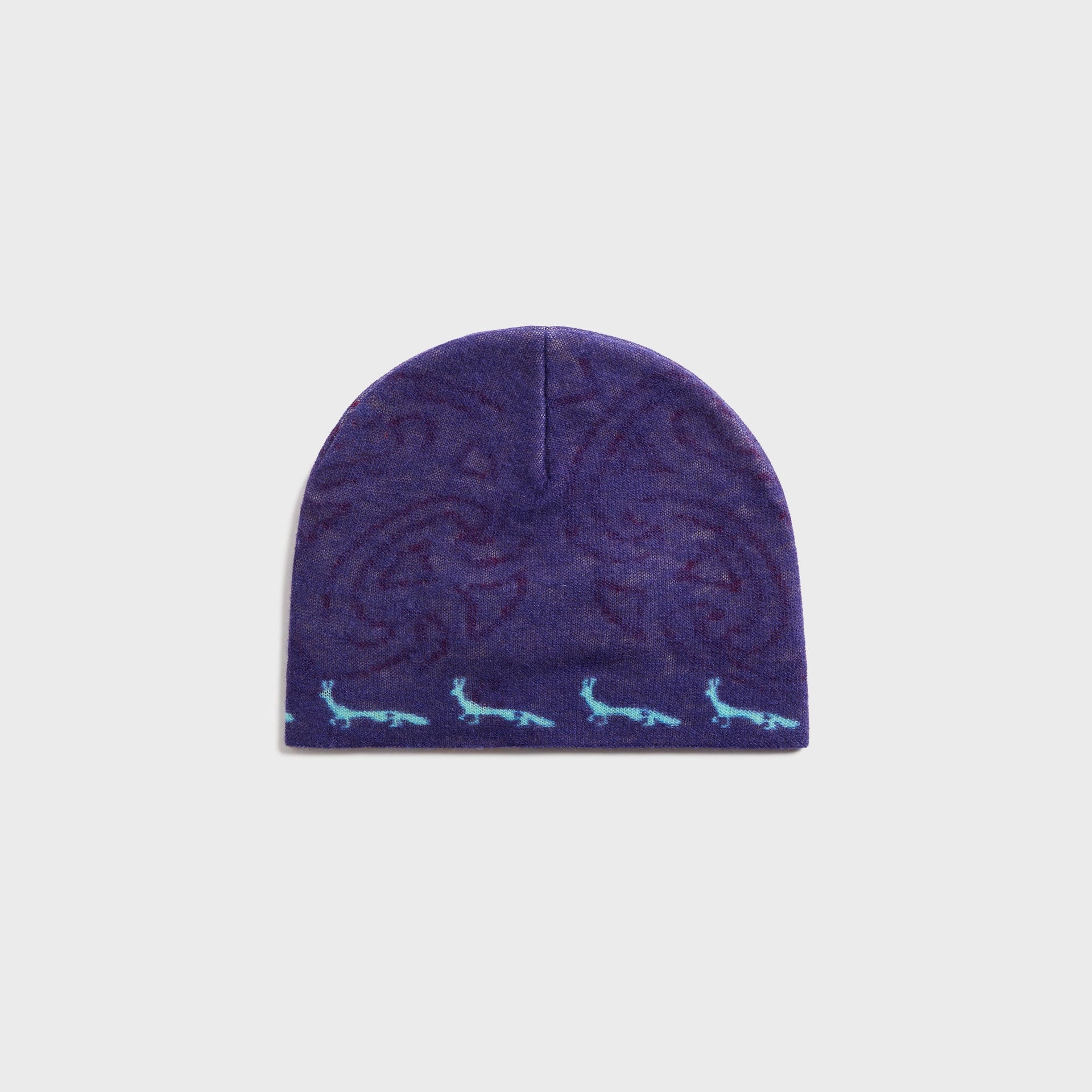 Adrian Cashmere Houndhare Beanie - Purple