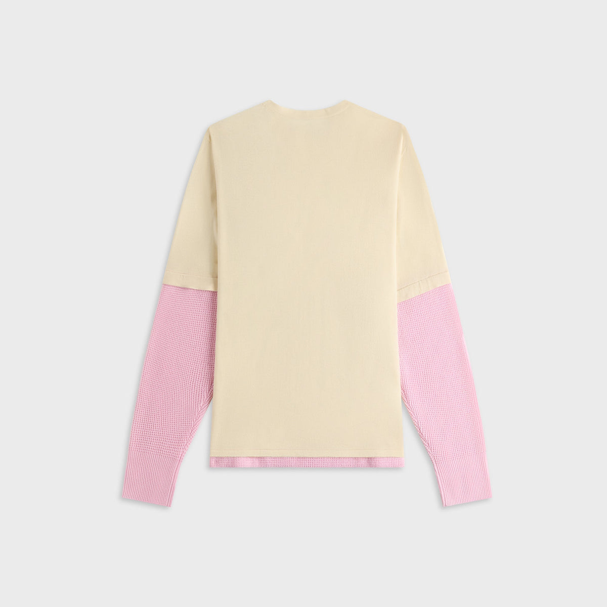 Adrian Cashmere Kai Double Layer Top - Cream / Pink