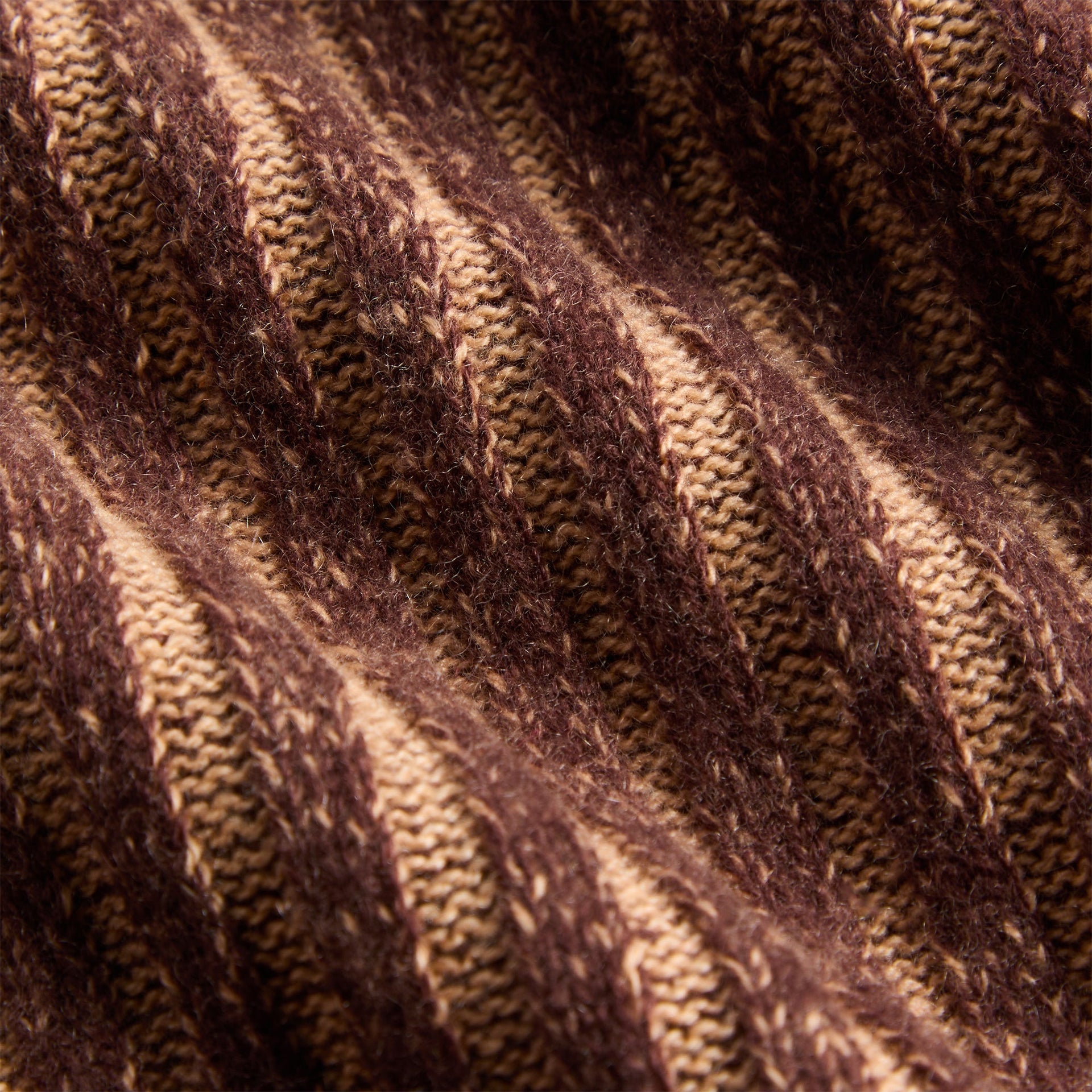 Adrian Cashmere Chestnut Full Zip Sweater - Brown