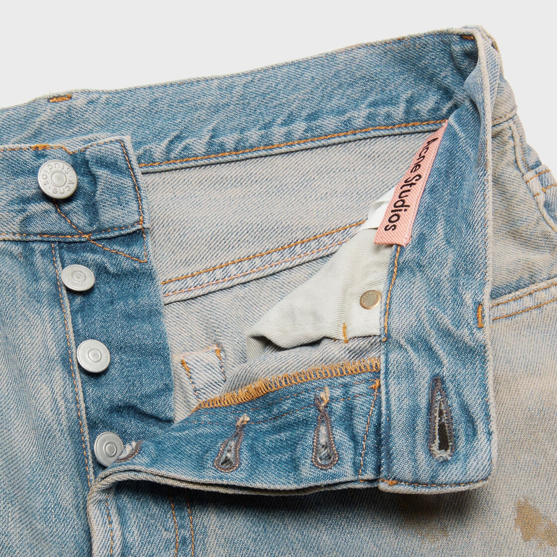 Acne Studios 2021M Regular Fit Jean - Mid Blue