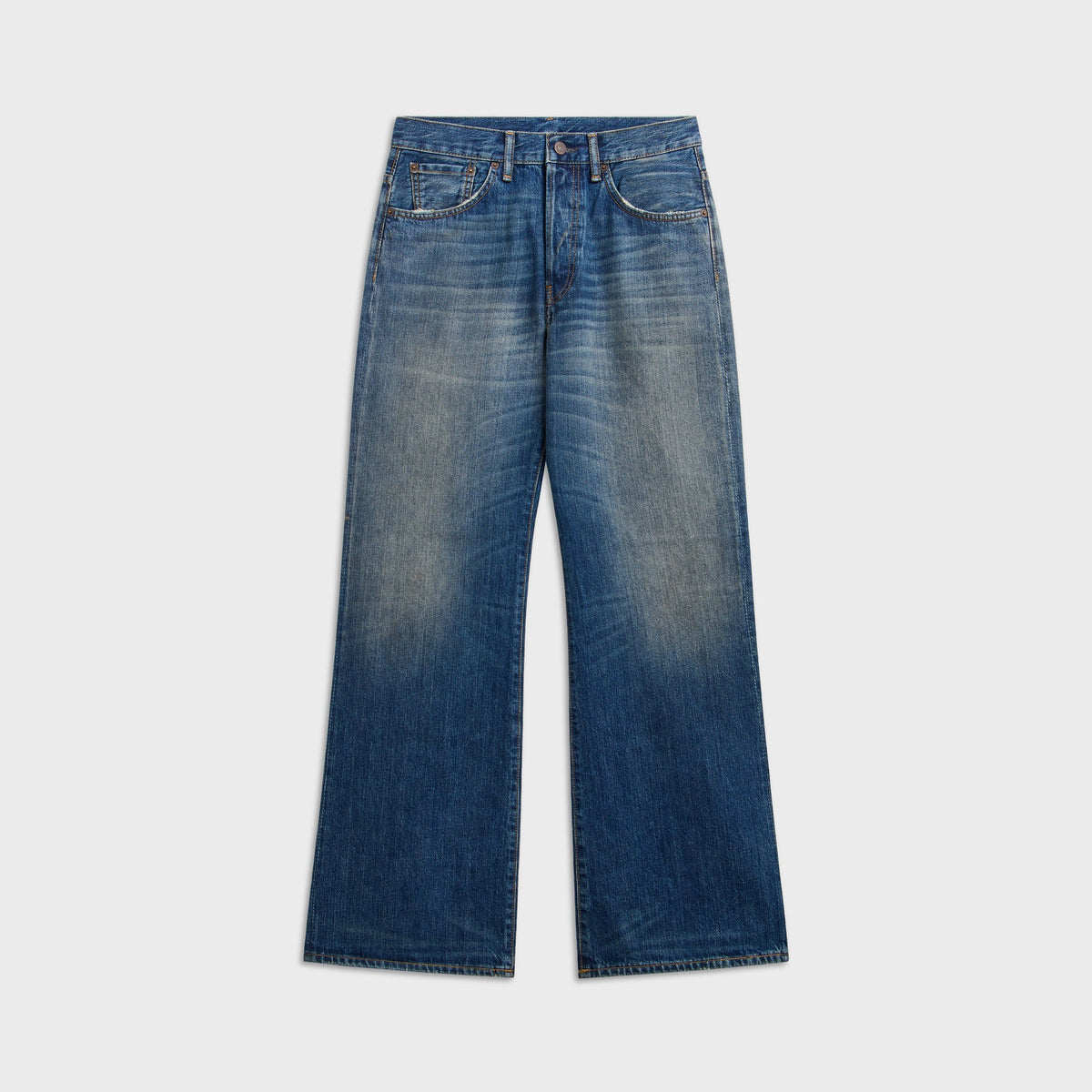 Acne Studios 2021M Regular Fit Jeans - Mid Blue