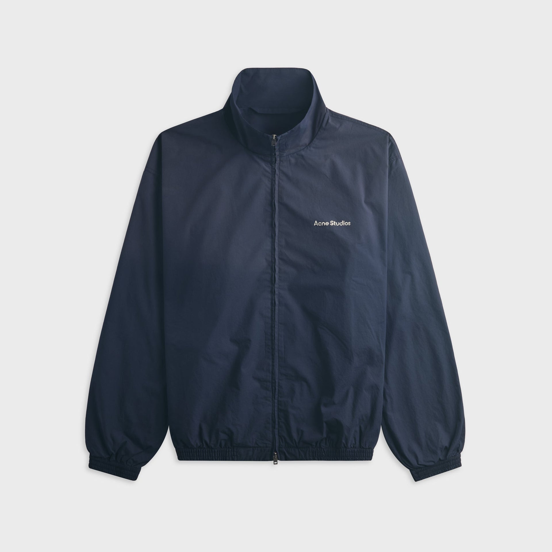 Acne Studios Washed Logo Jacket - Navy