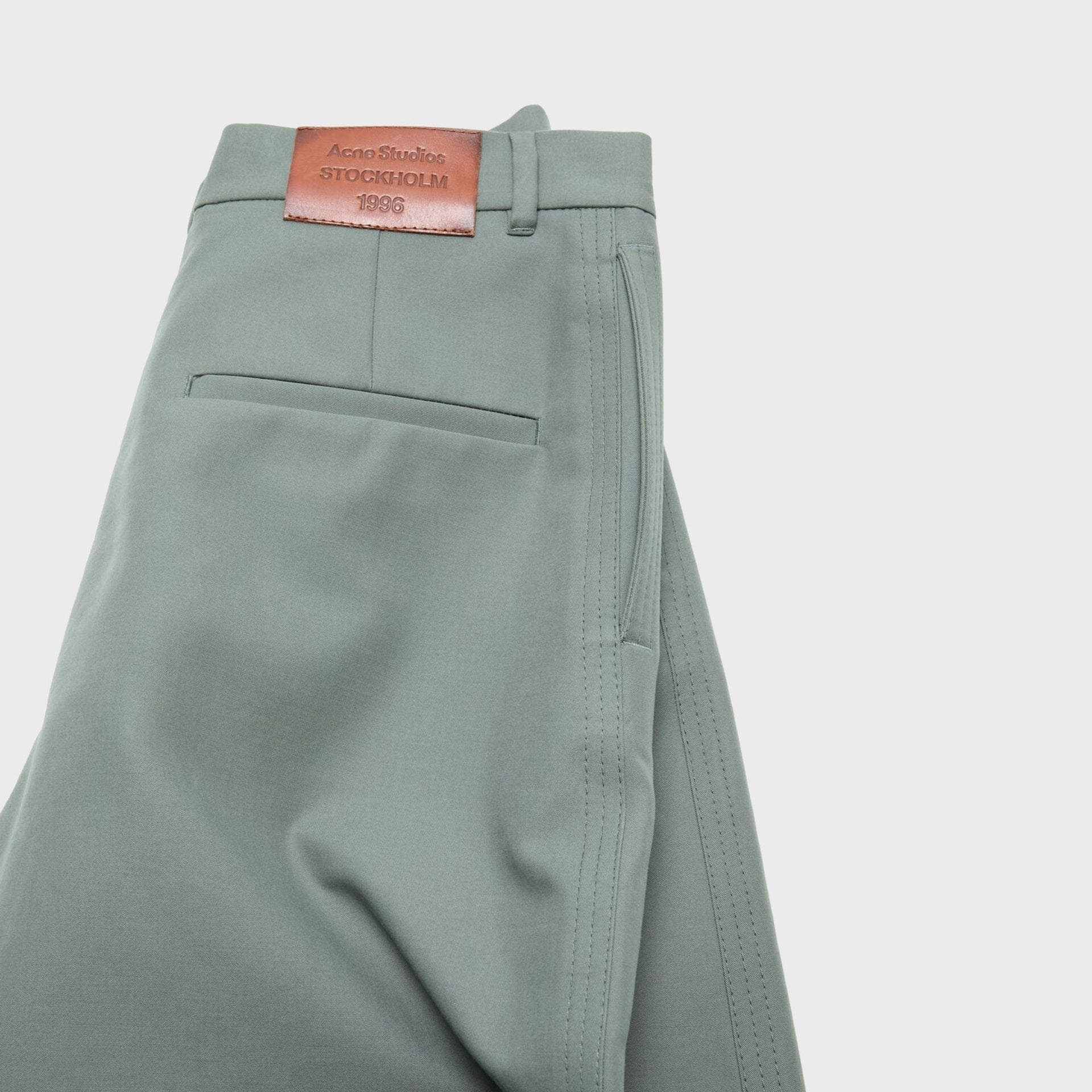 Acne Studios Satin Trouser - Stone Grey