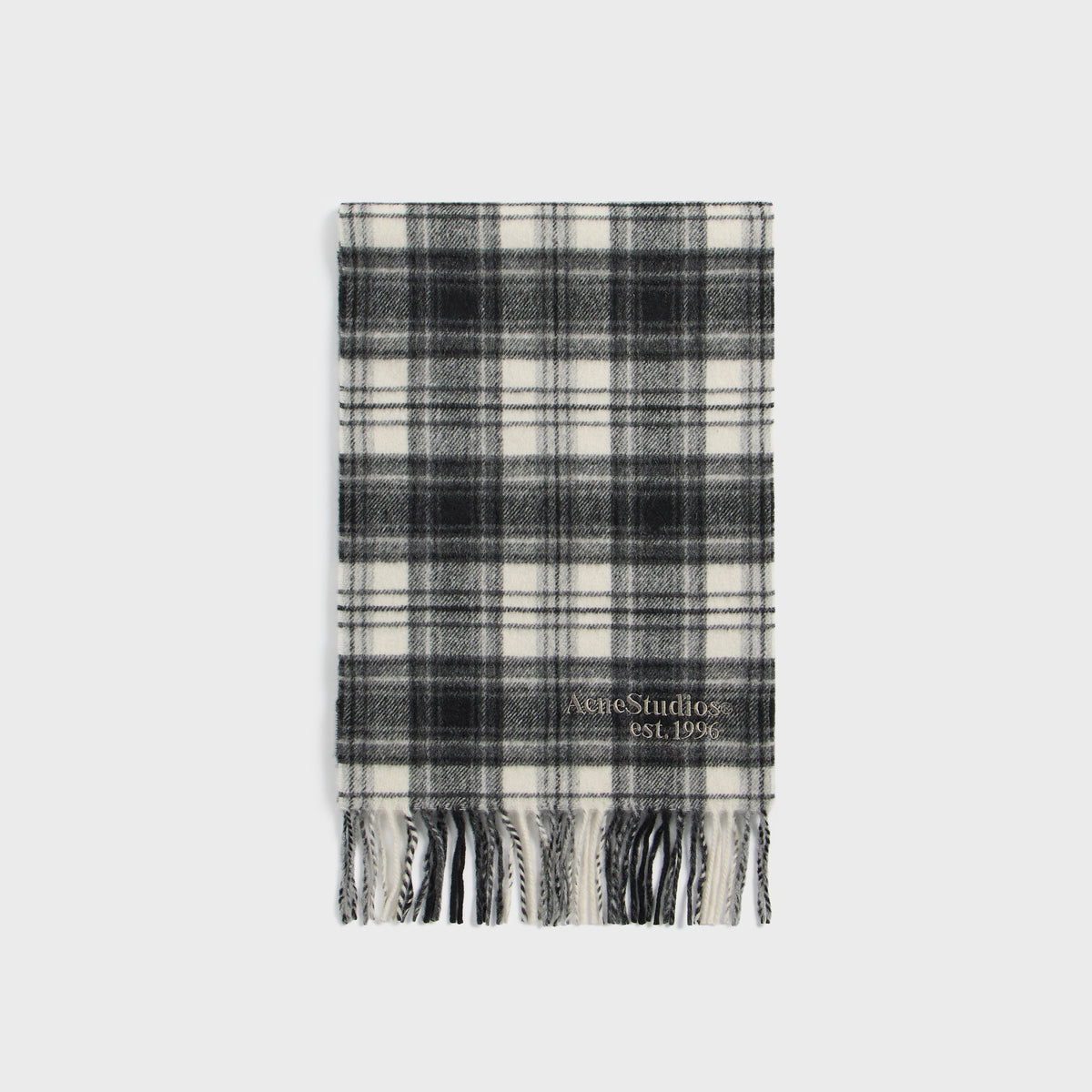 Acne Studios Cashmere Scarf - Black / White