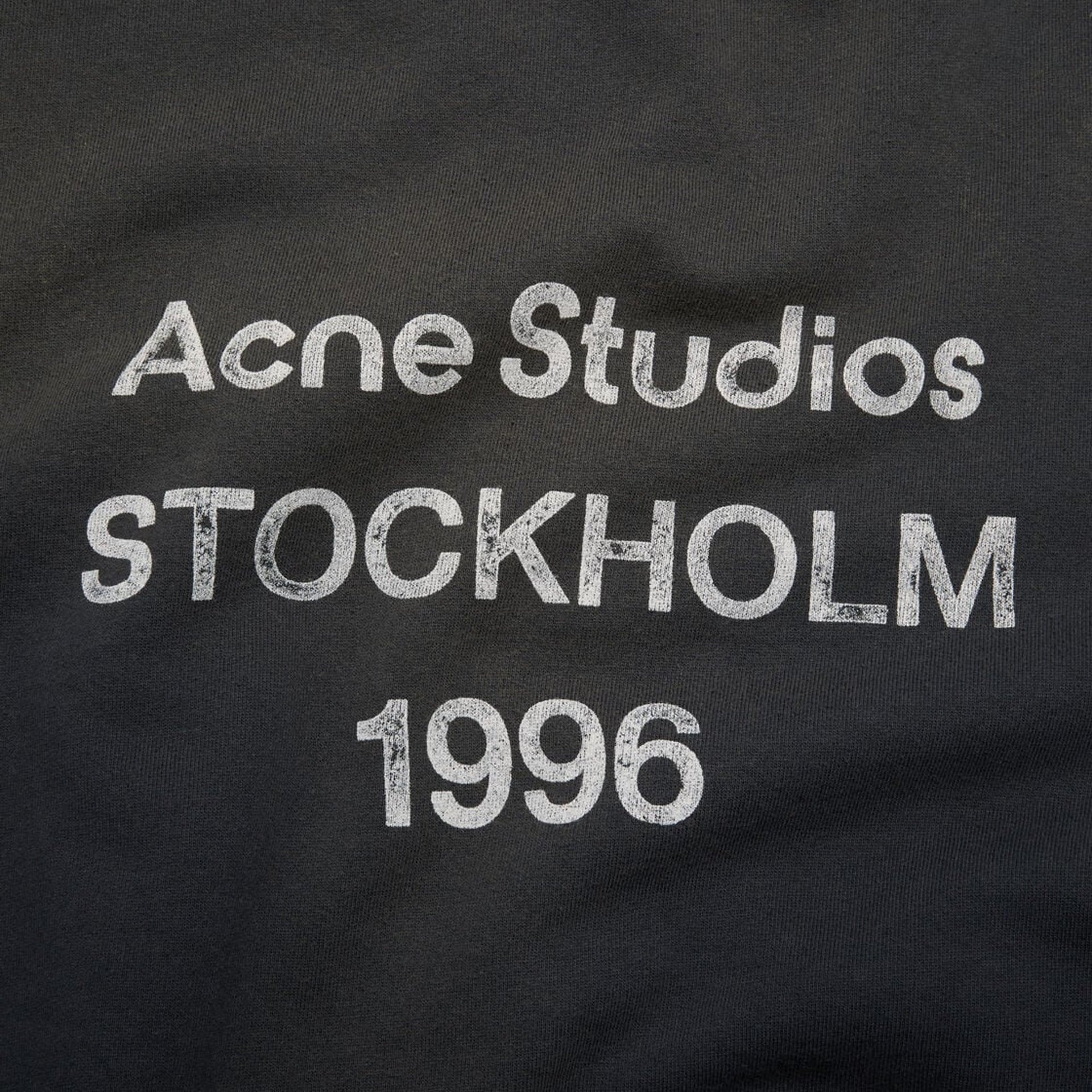 Acne Studios Fleece Logo Hoodie - Black