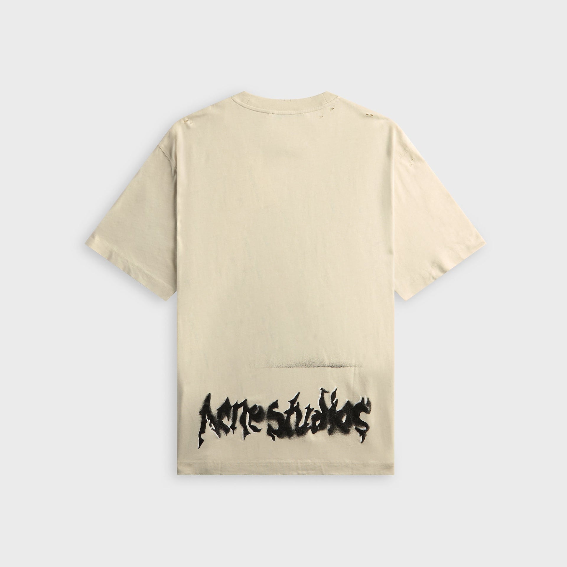 Acne Studios Gothic Logo Tee - Dusty White