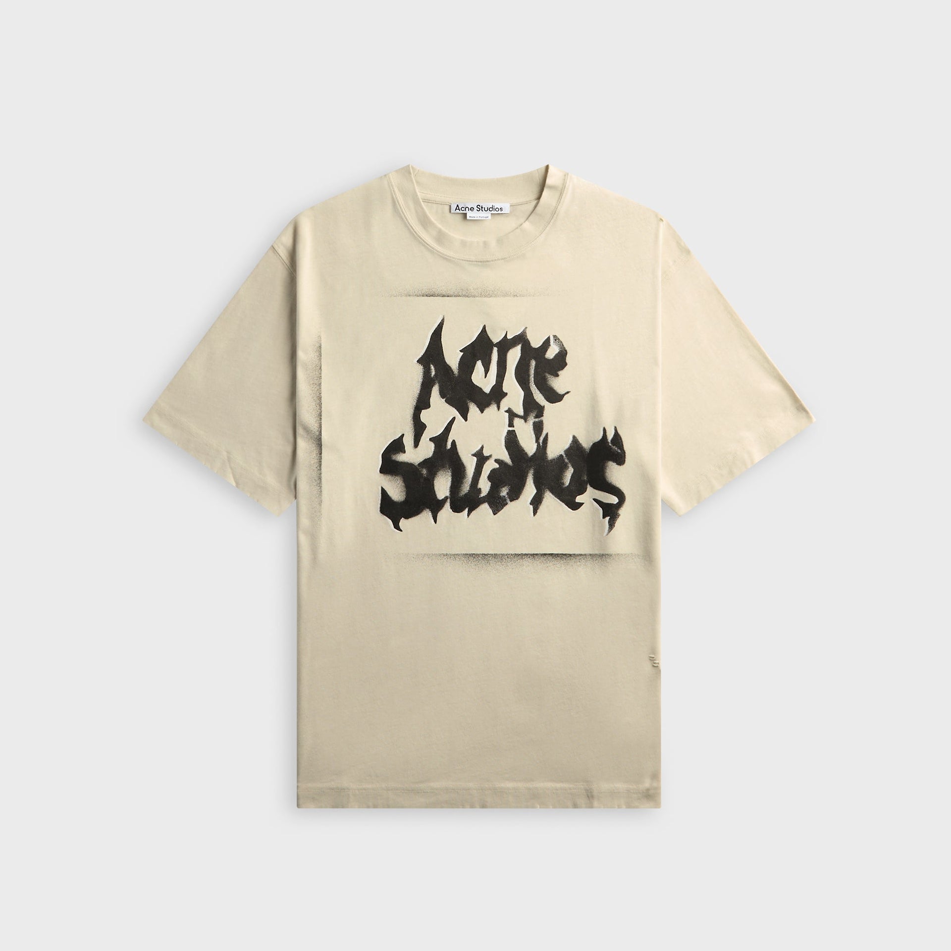 Acne Studios Gothic Logo Tee - Dusty White