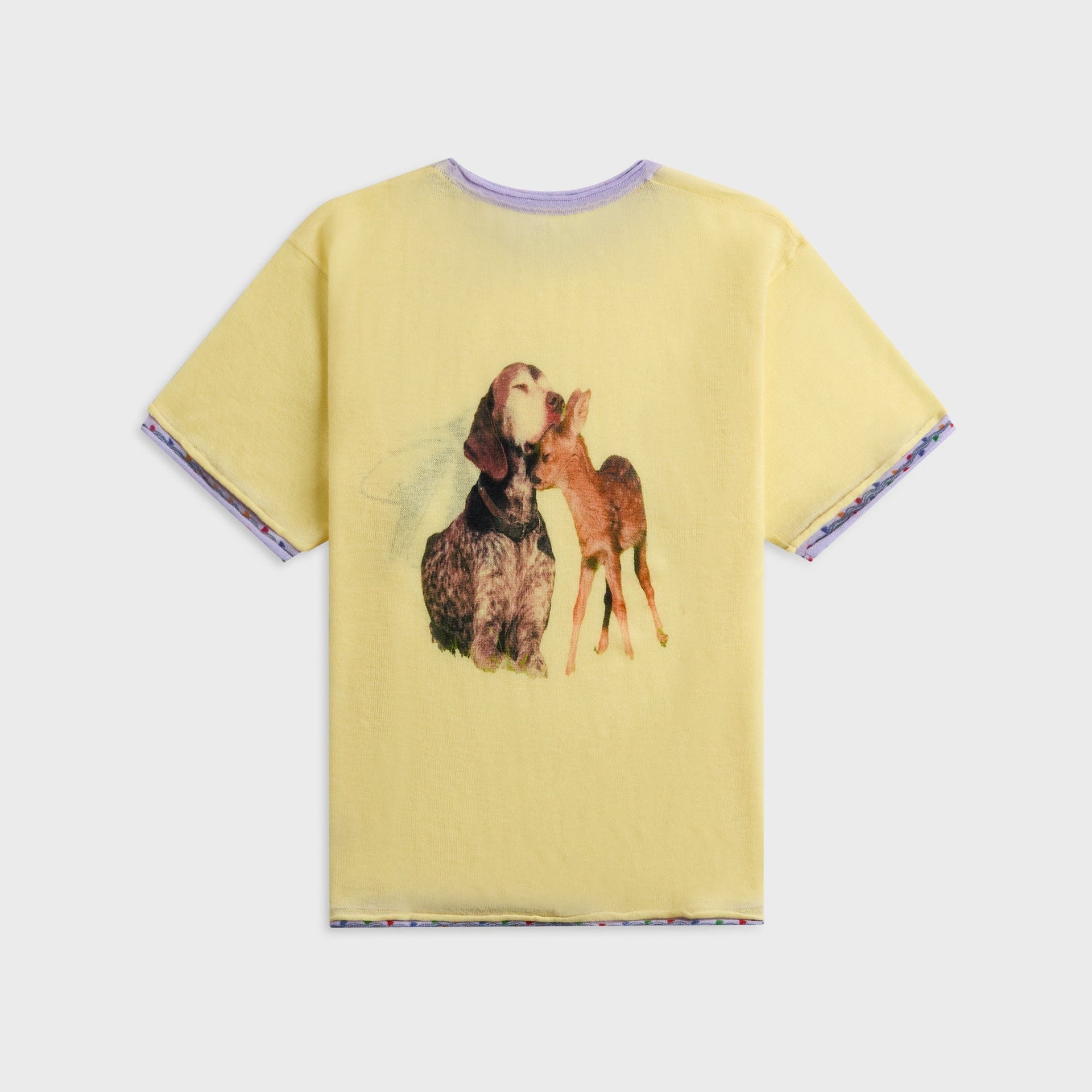 Adrian Cashmere Symbiosis Tee - Yellow