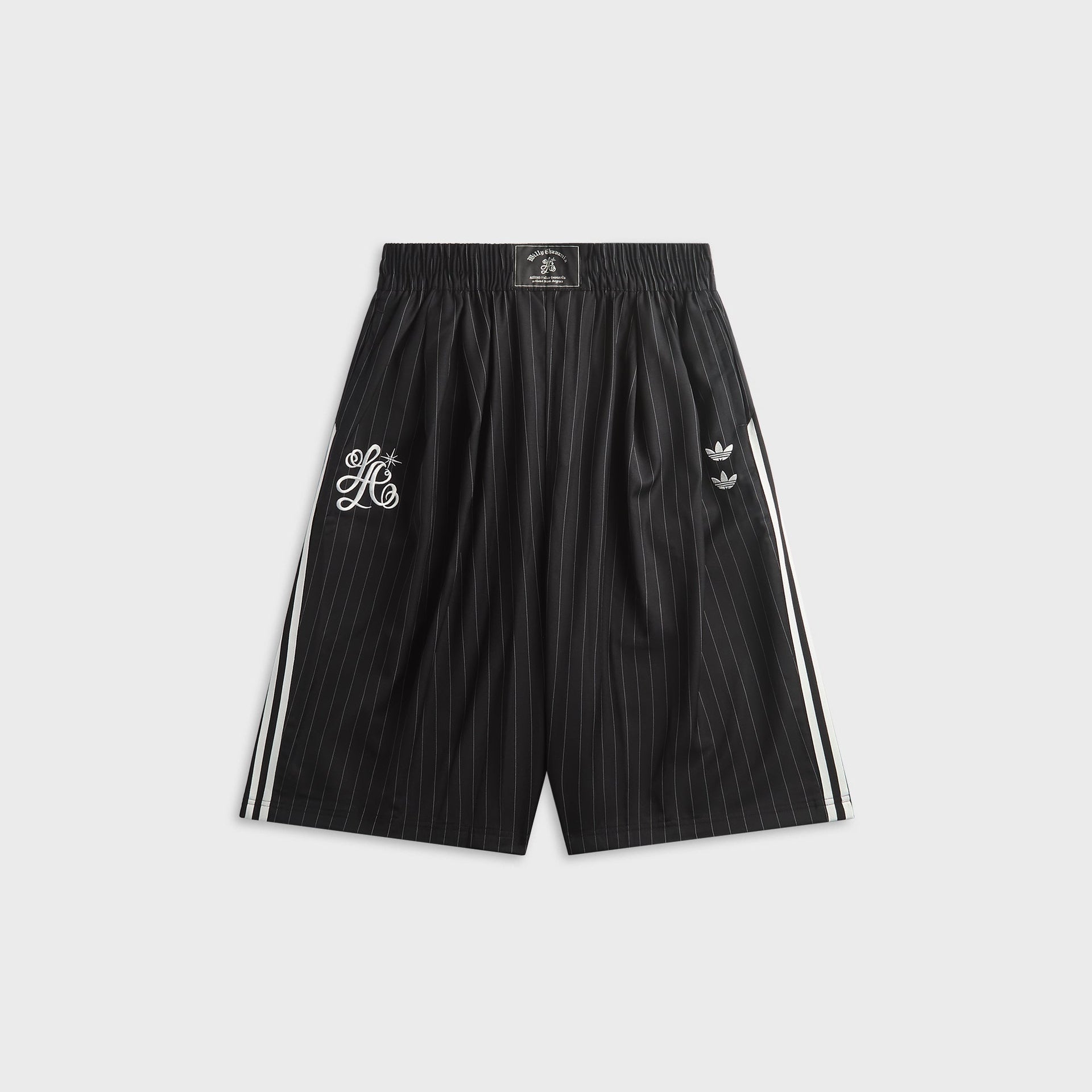 adidas x Willy Chavarria Pinstripe Long Short - Black