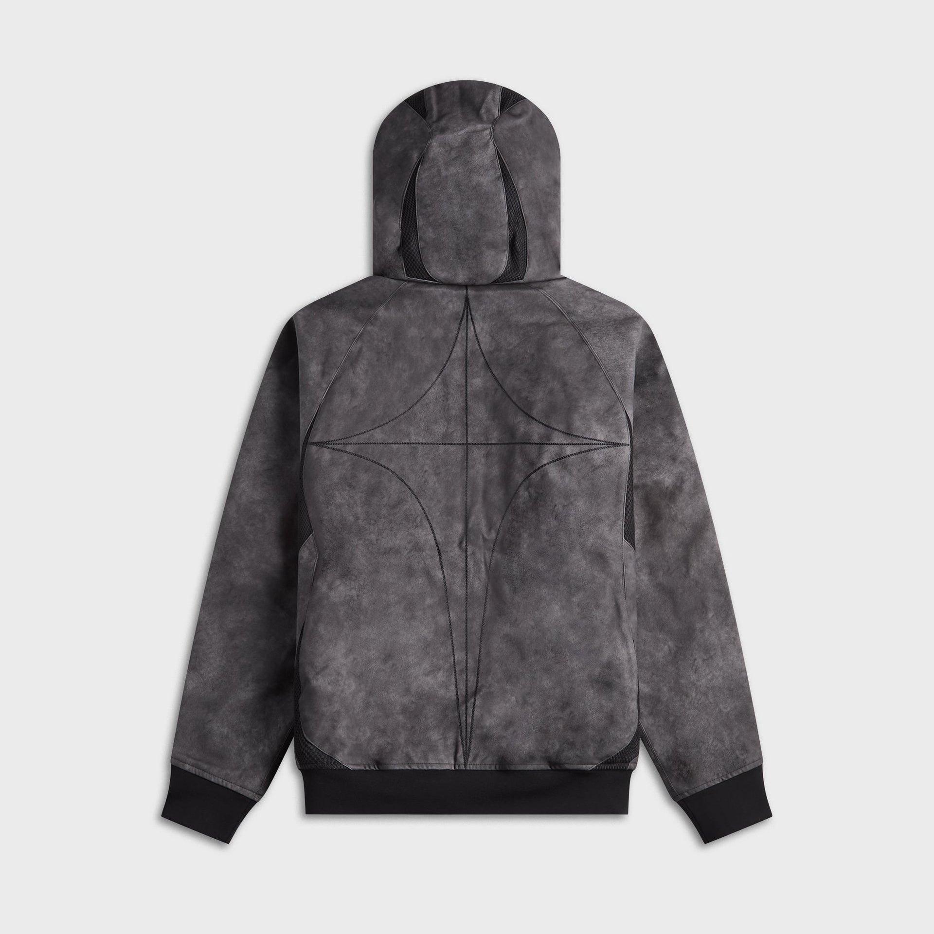 adidas x Thug Club Teamgeist Leather Jacket - Black / Antique Silver