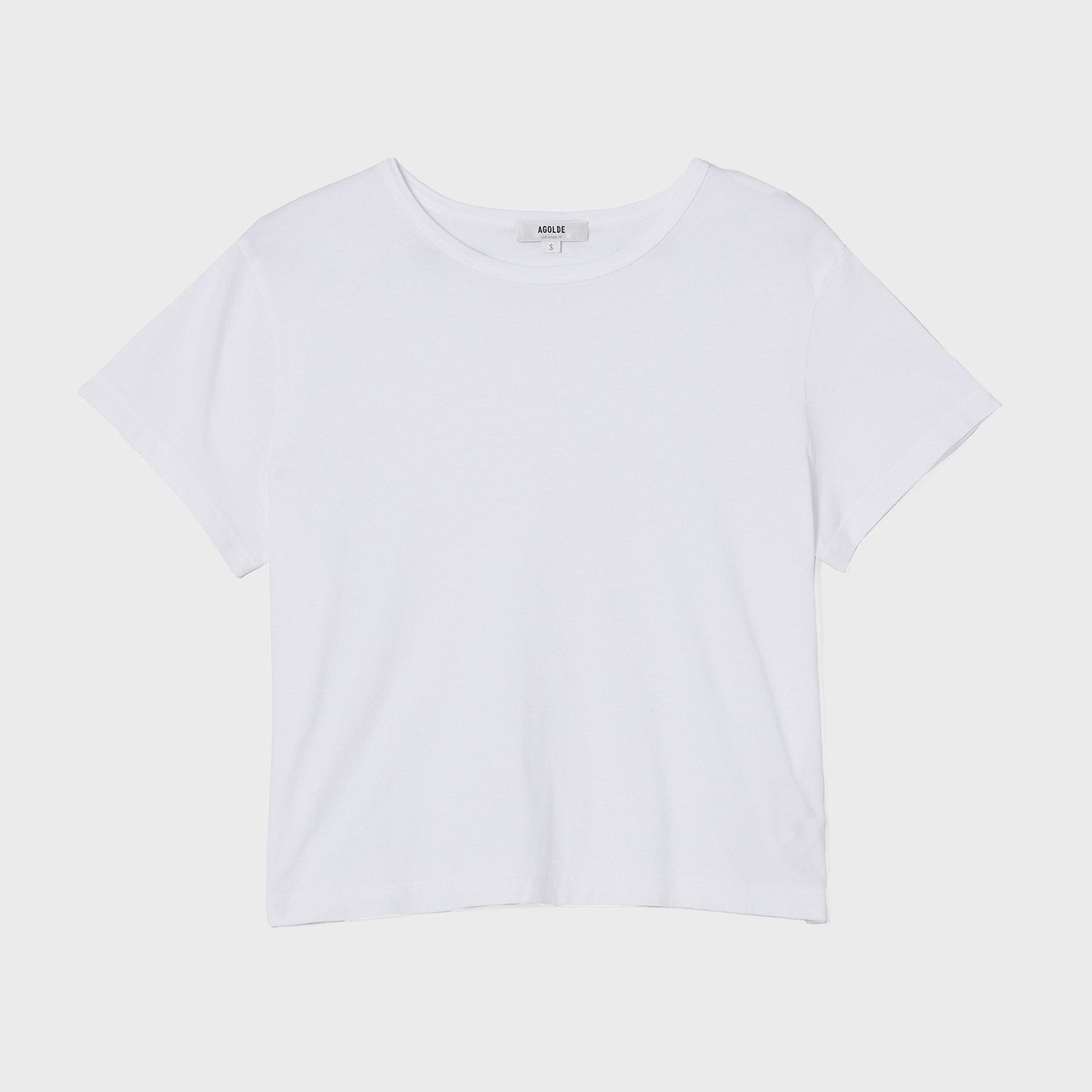 Agolde Adine Shrunken Tee - White