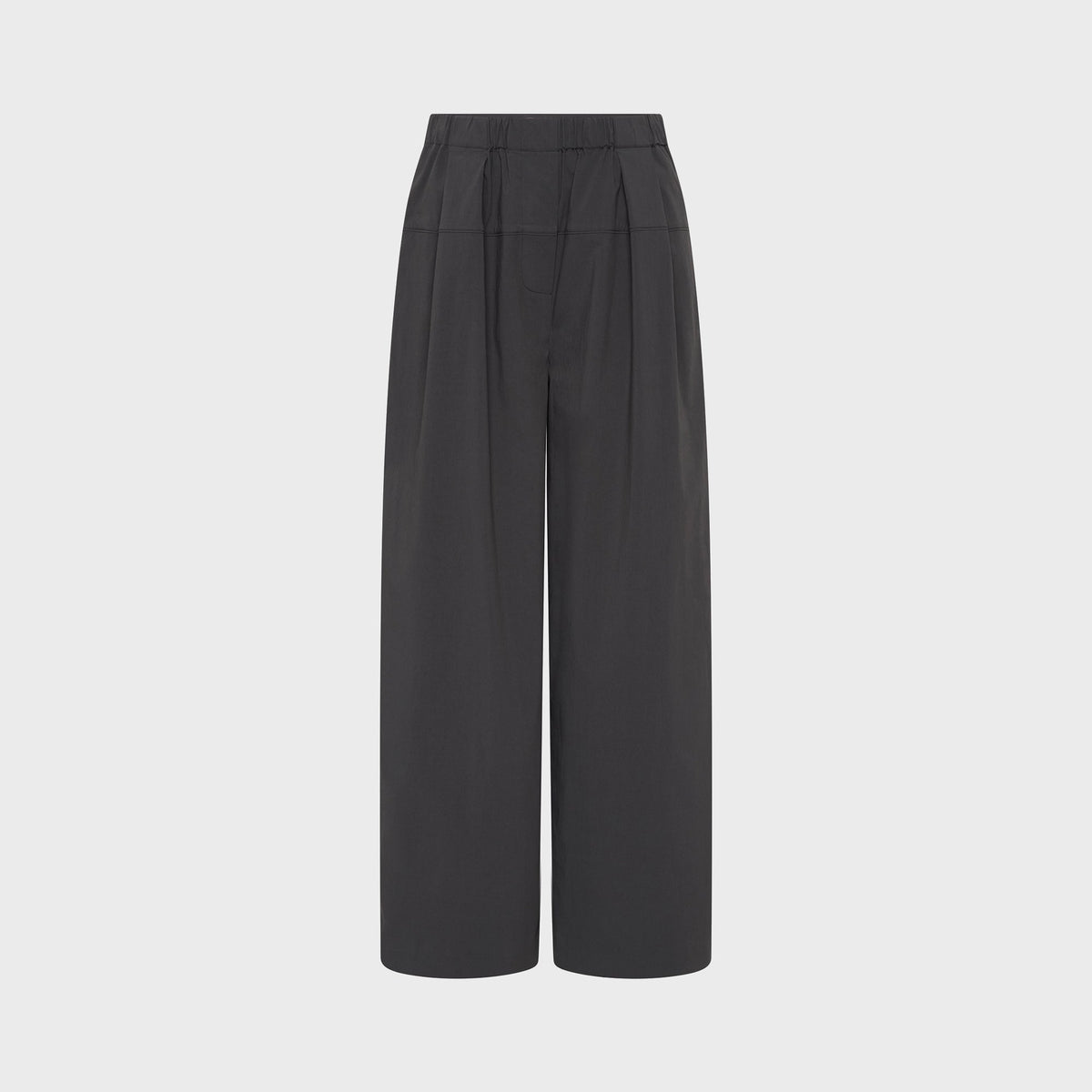 St. Agni Relaxed Pleat Pant - Iron Glaze