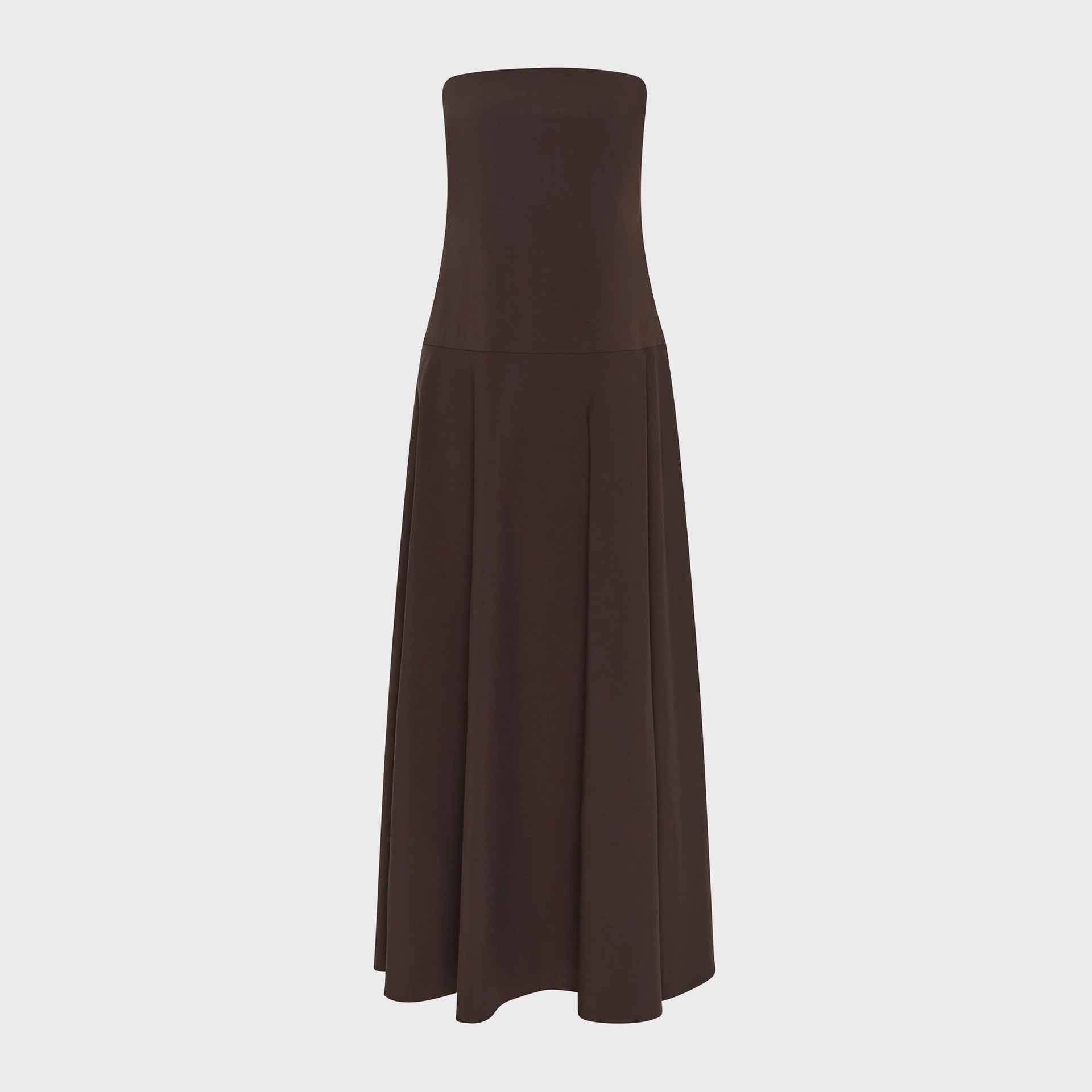 St. Agni Structured Cotton Dress - Champagne