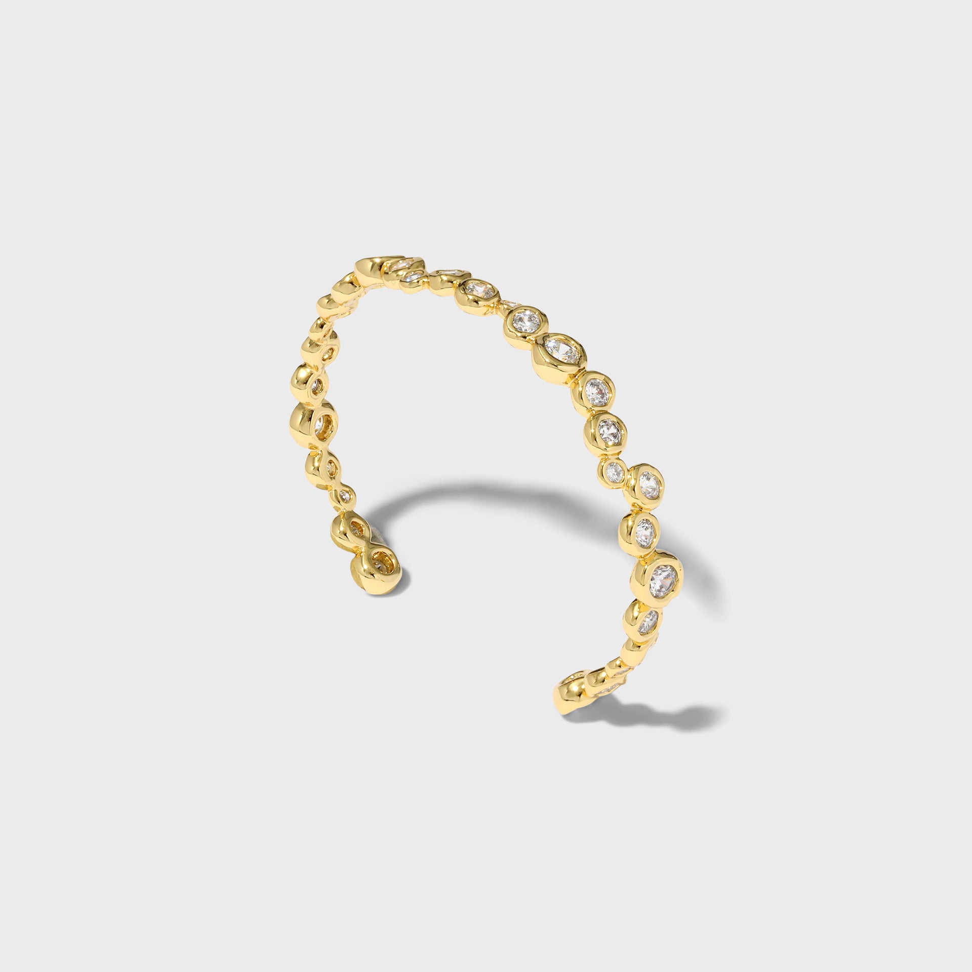 Alexis Bittar Asterales Gold CZ Skinny Cuff - Gold