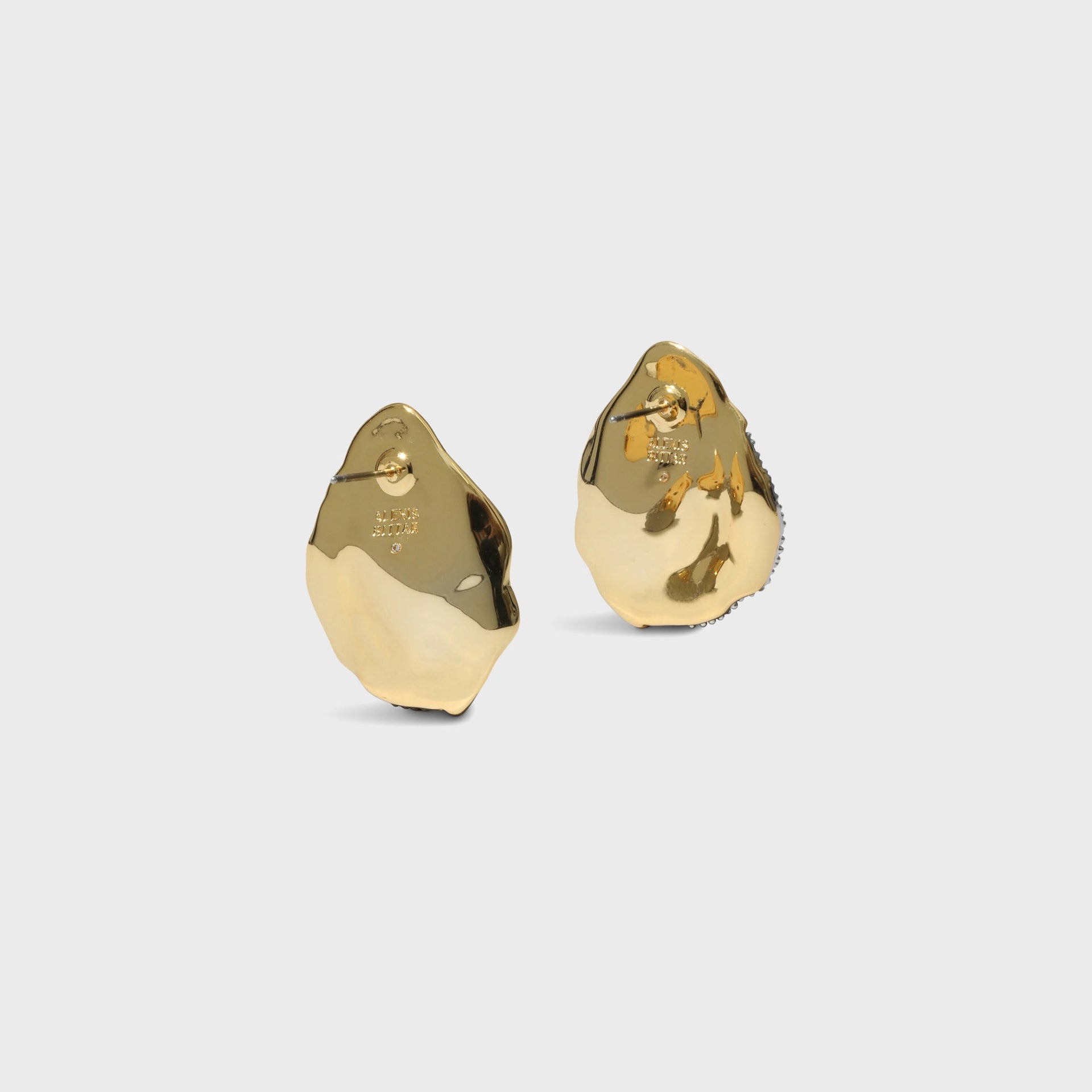 Alexis Bittar Solanales Crystal Petal Post Earring - Gold