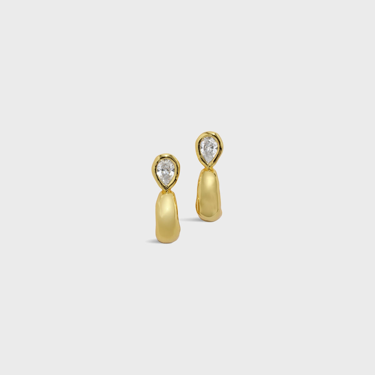 Alexis Bittar Asterales Teardrop Huggie Hoop Earring - Gold