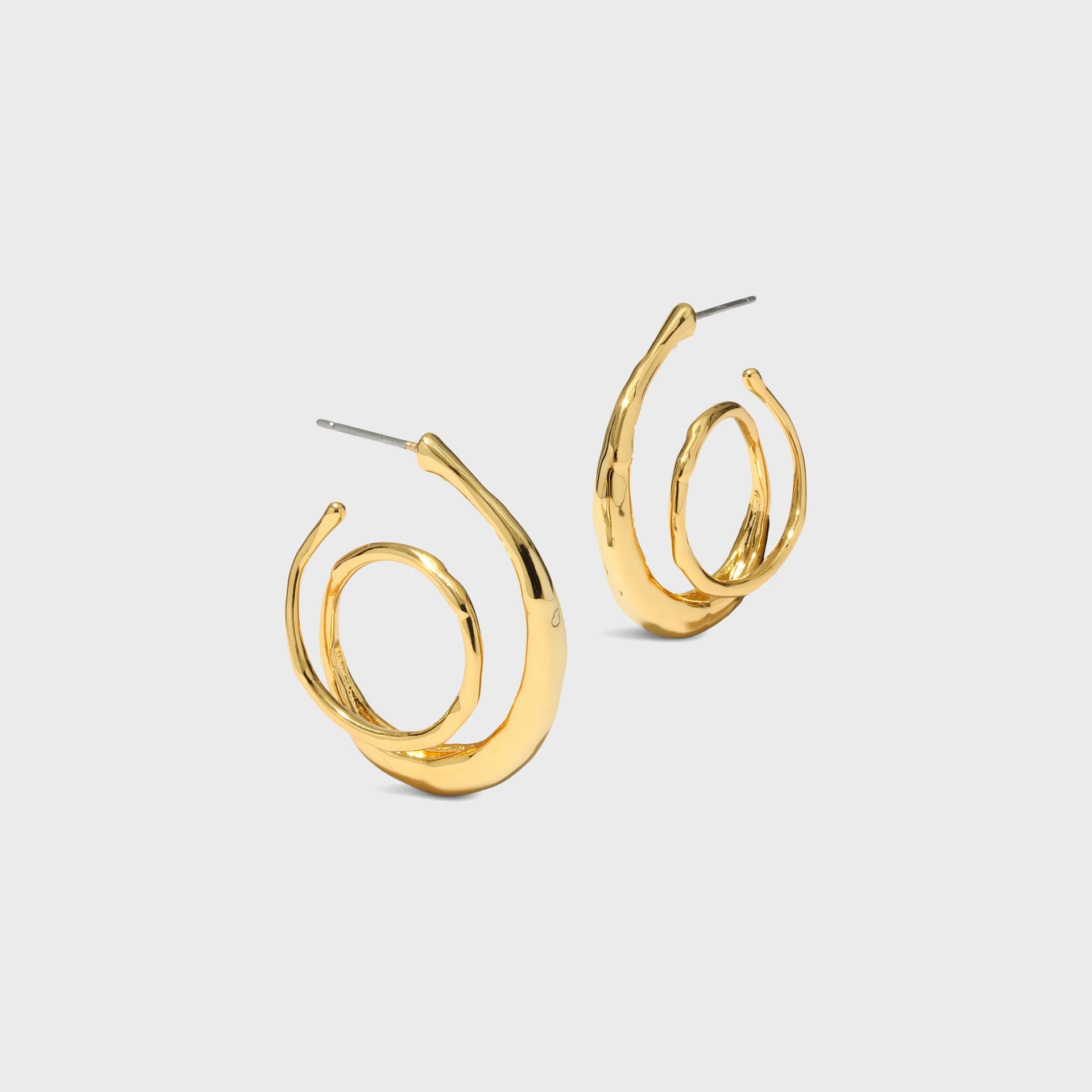 Alexis Bittar Molten Gold Spiral Hoop Earring - Gold