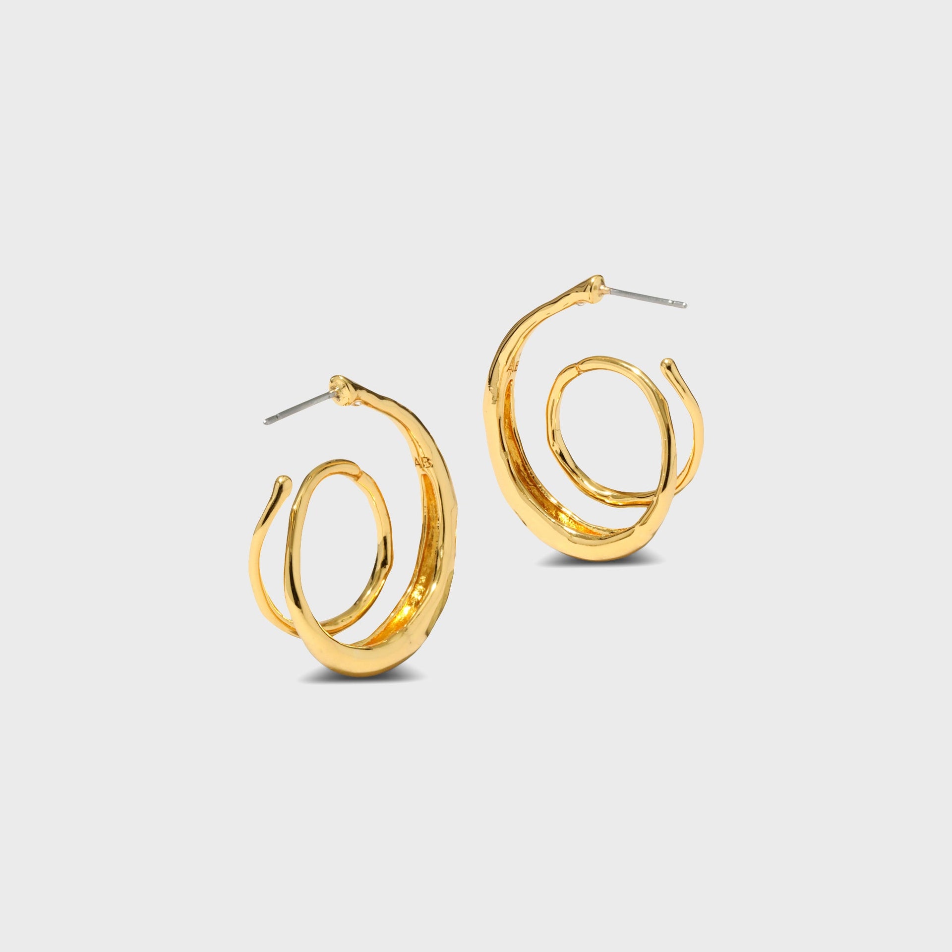 Alexis Bittar Molten Gold Spiral Hoop Earring - Gold