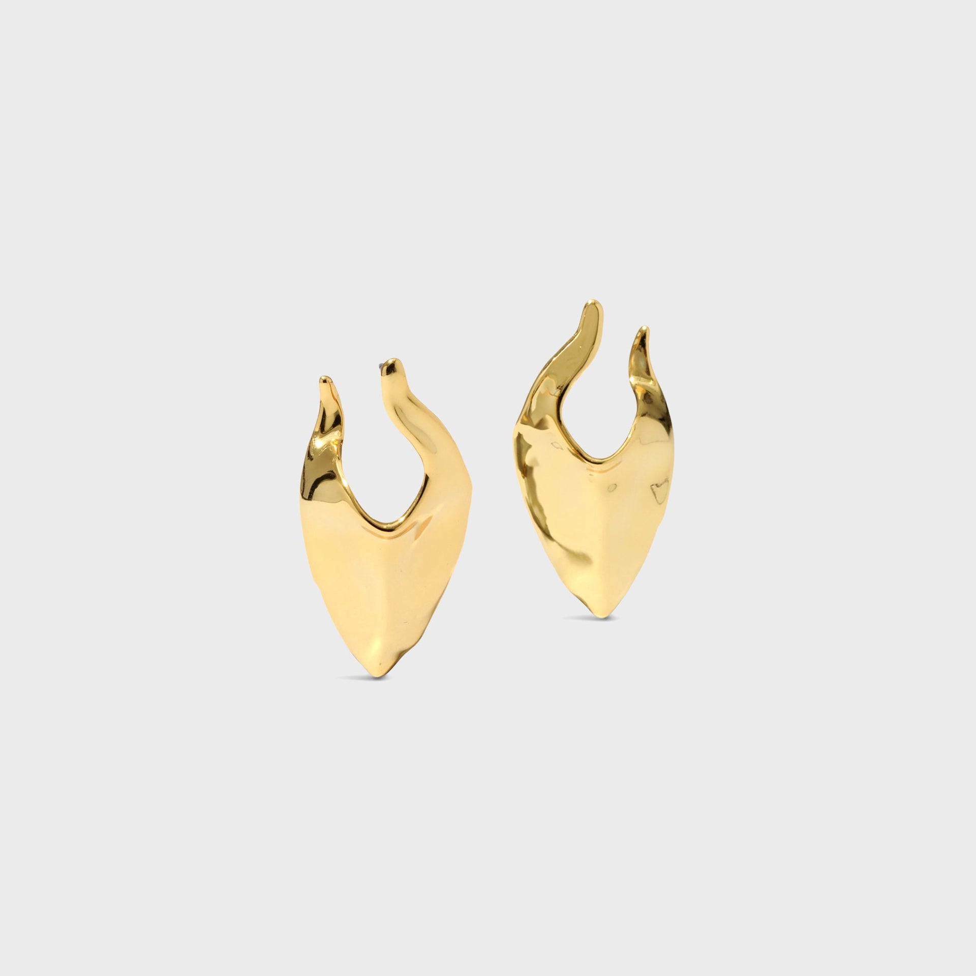 Alexis Bittar Molten Gold Shield Post Earring - Gold