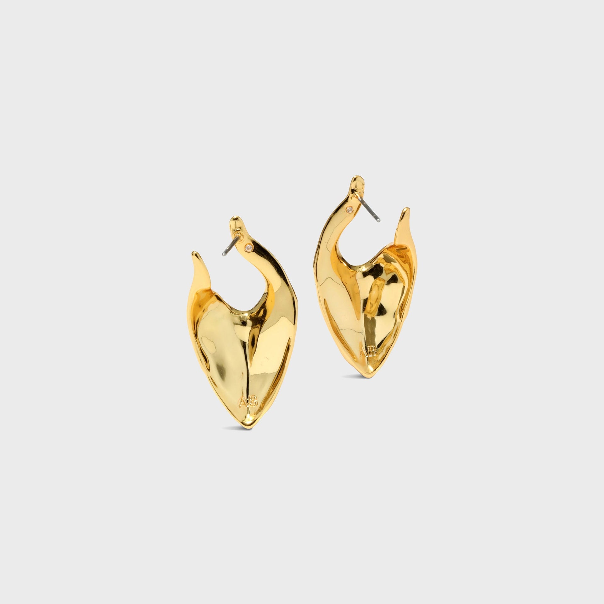 Alexis Bittar Molten Gold Shield Post Earring - Gold