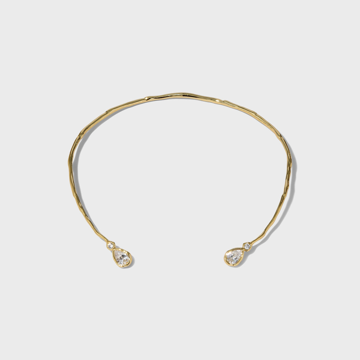 Alexis Bittar Asterales Gold Crystal Capped Skinny Collar Necklace - Gold
