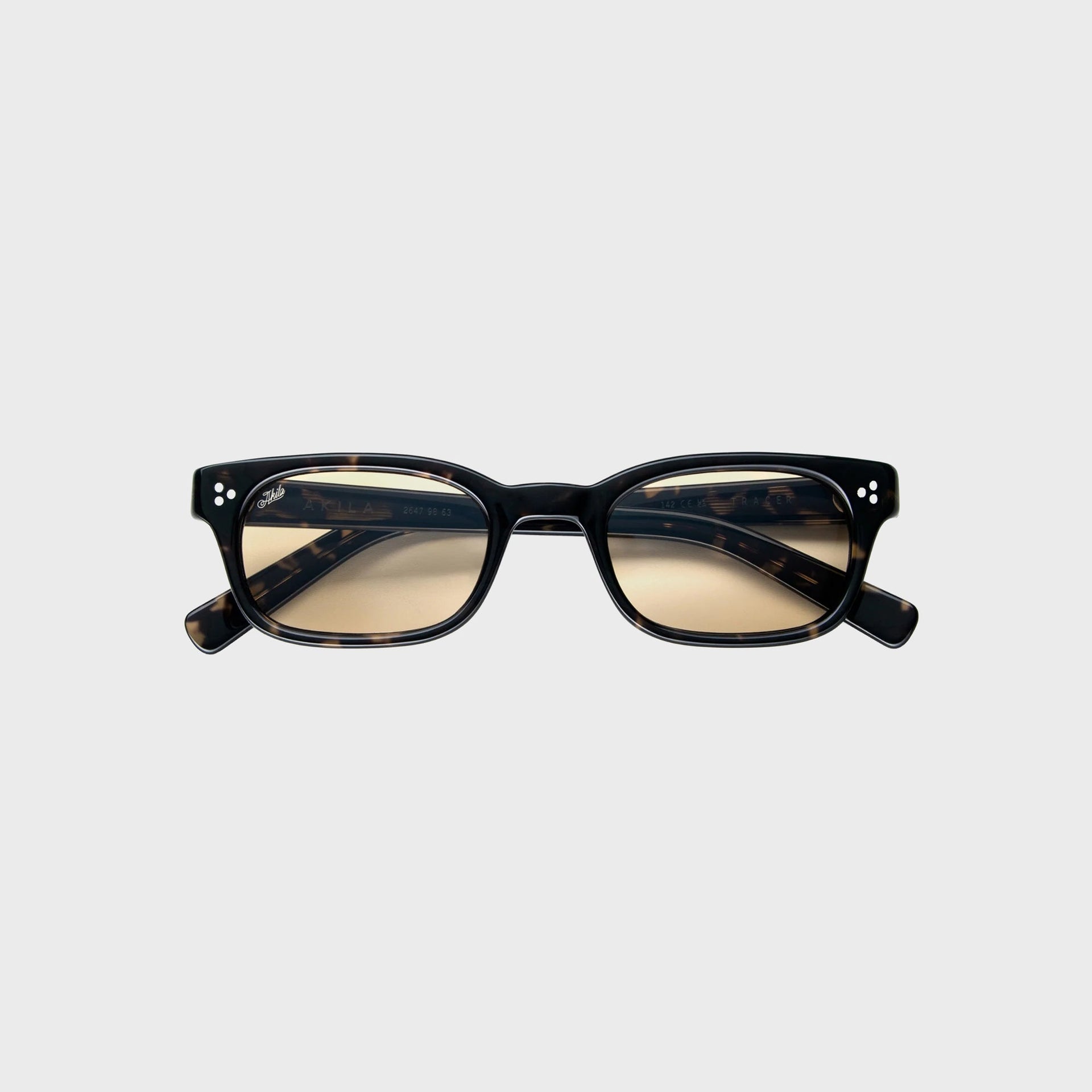 Akila Tracer Sunglasses - Dark Speckle Tortoise / Tan