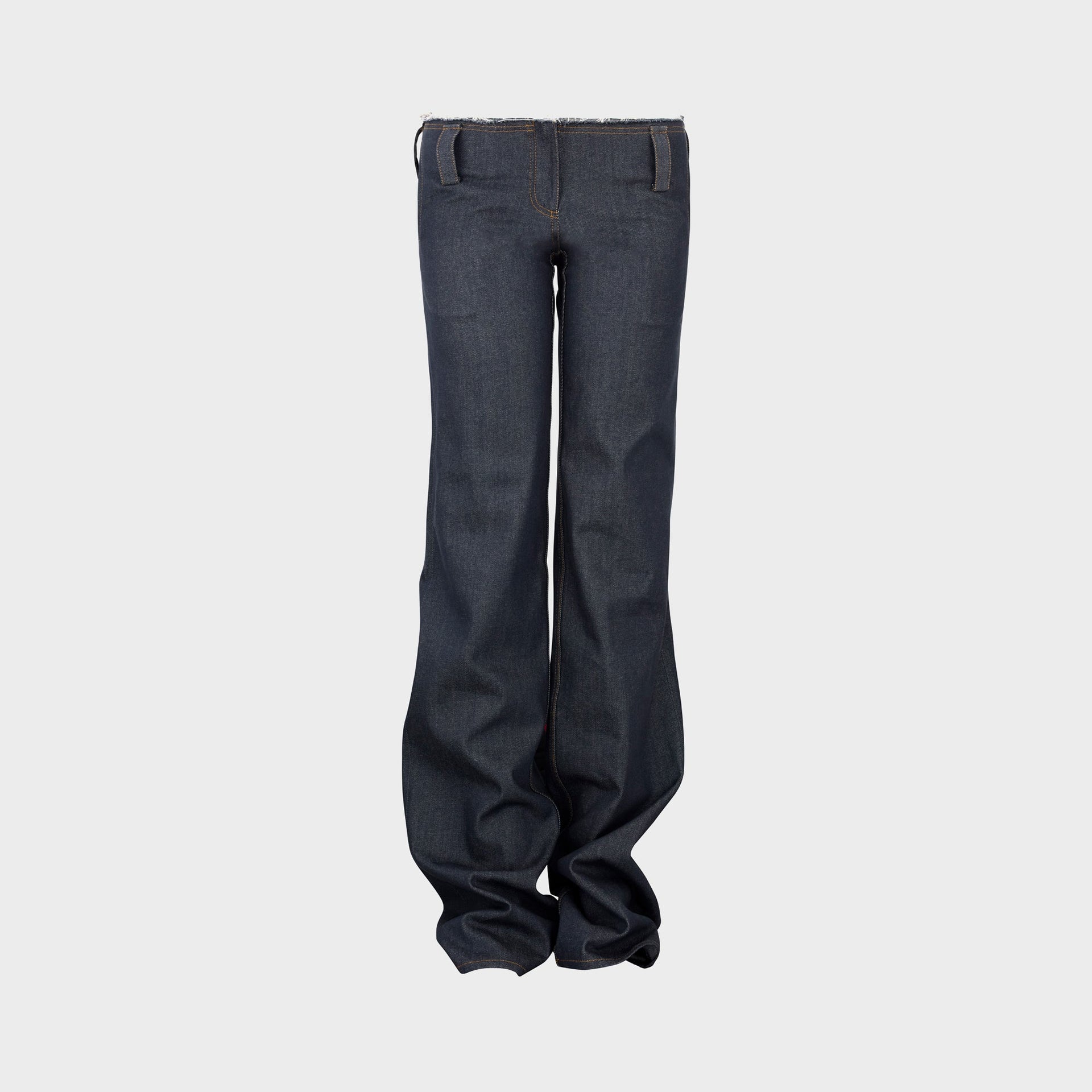 Aya Muse Raw Edge Denim with Loops in Denim