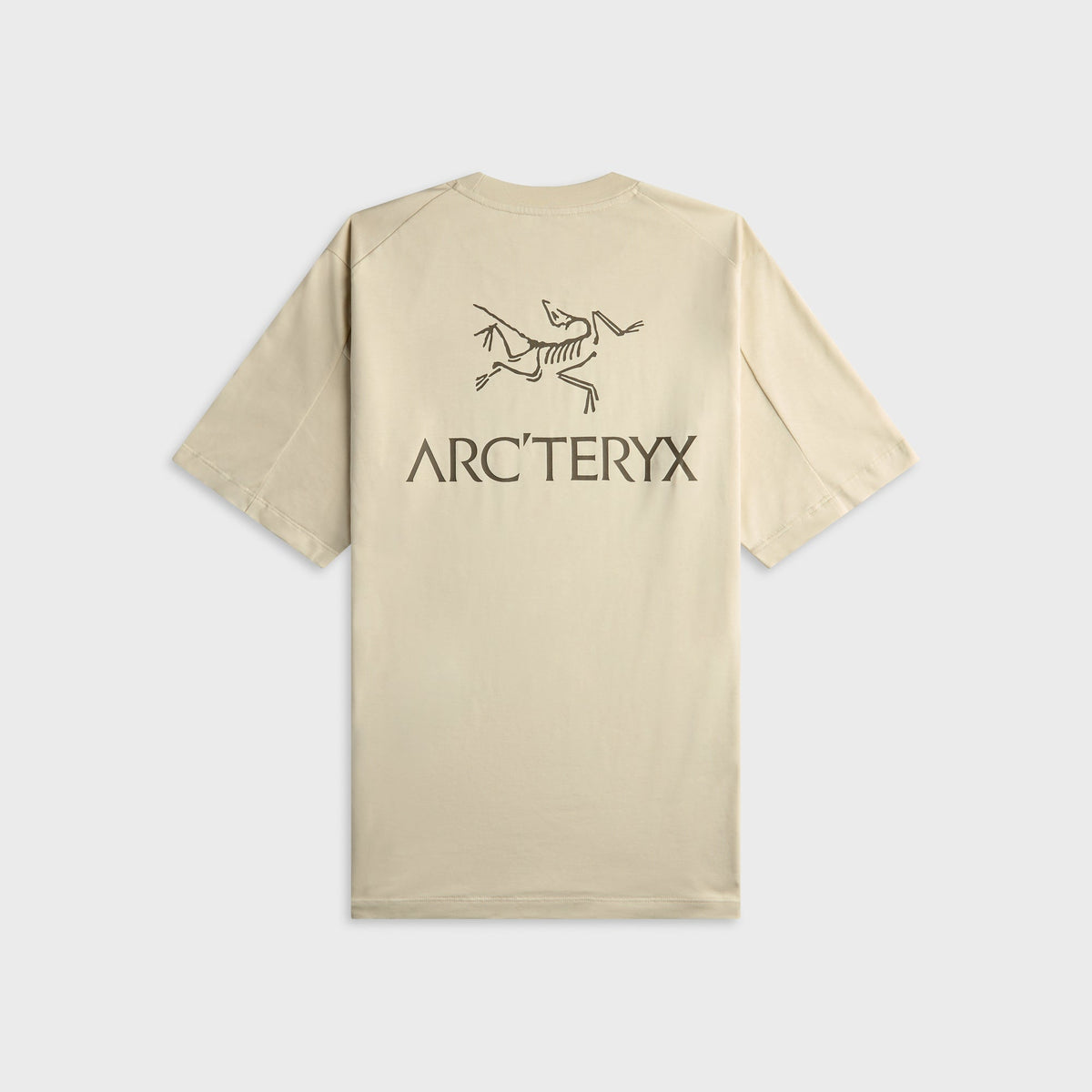 Arc'teryx Kragg SL Cotton Bird Word Short Sleeve Tee - Sea Salt / Mongoose