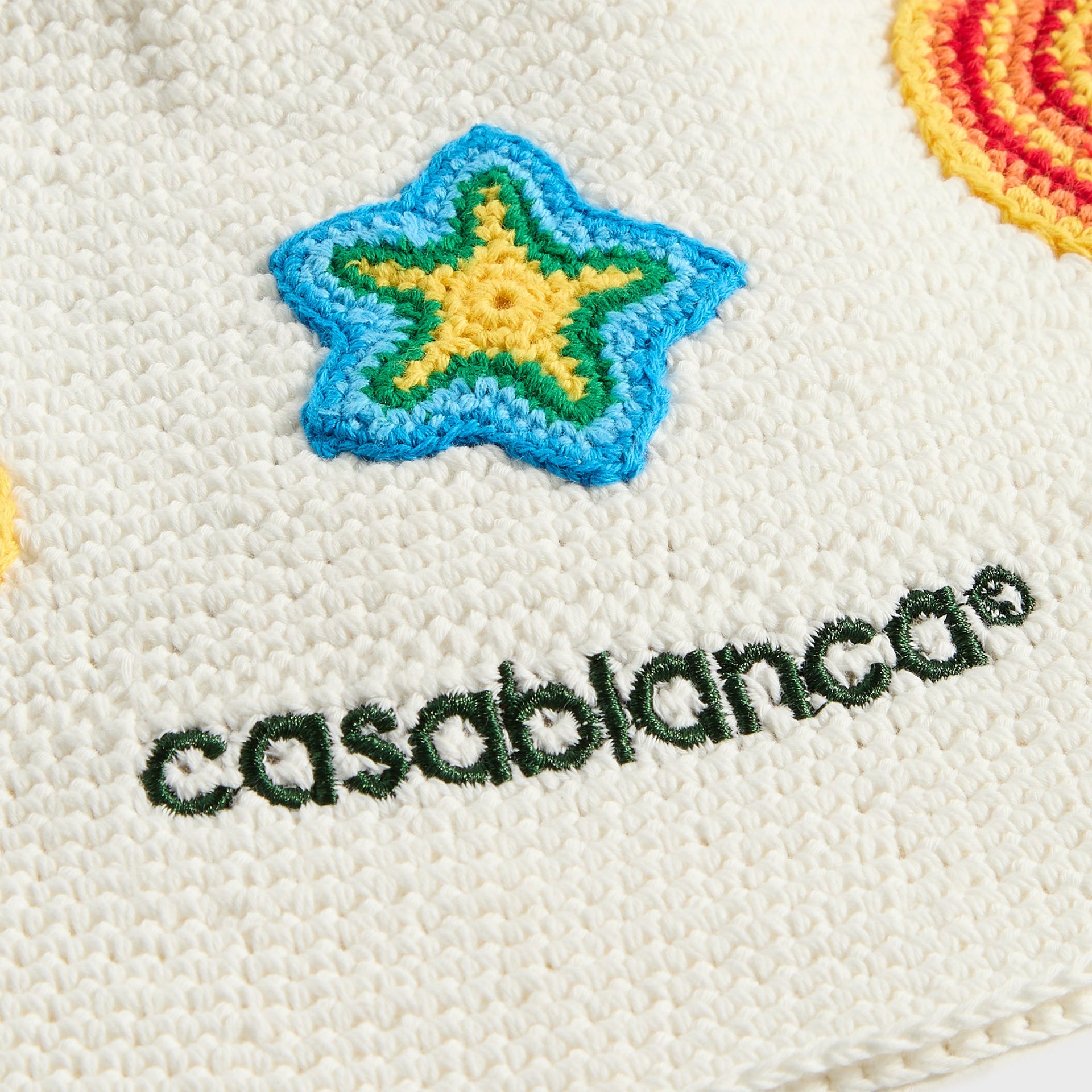 Casablanca Crochet Hat in White