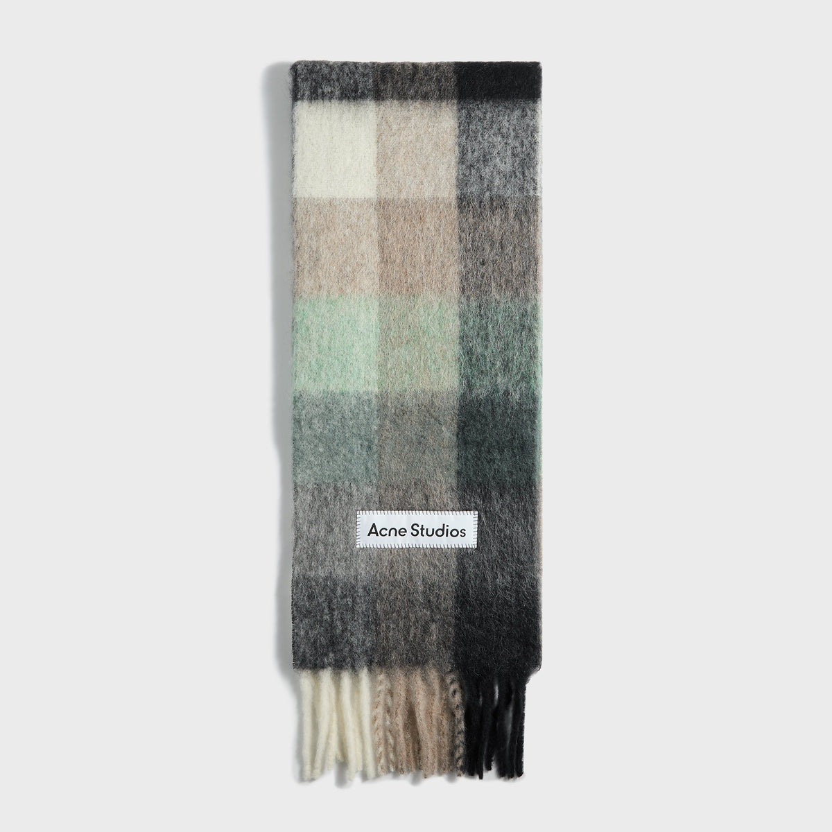 Acne Studios Scarf in Green / Grey