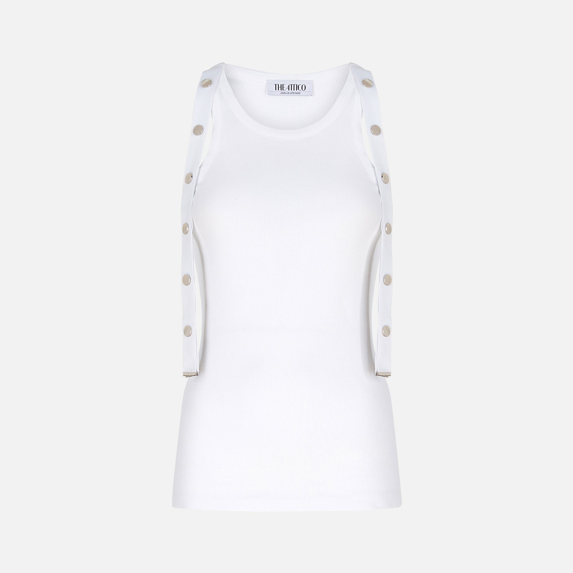 The Attico Jersey Tank Top - White
