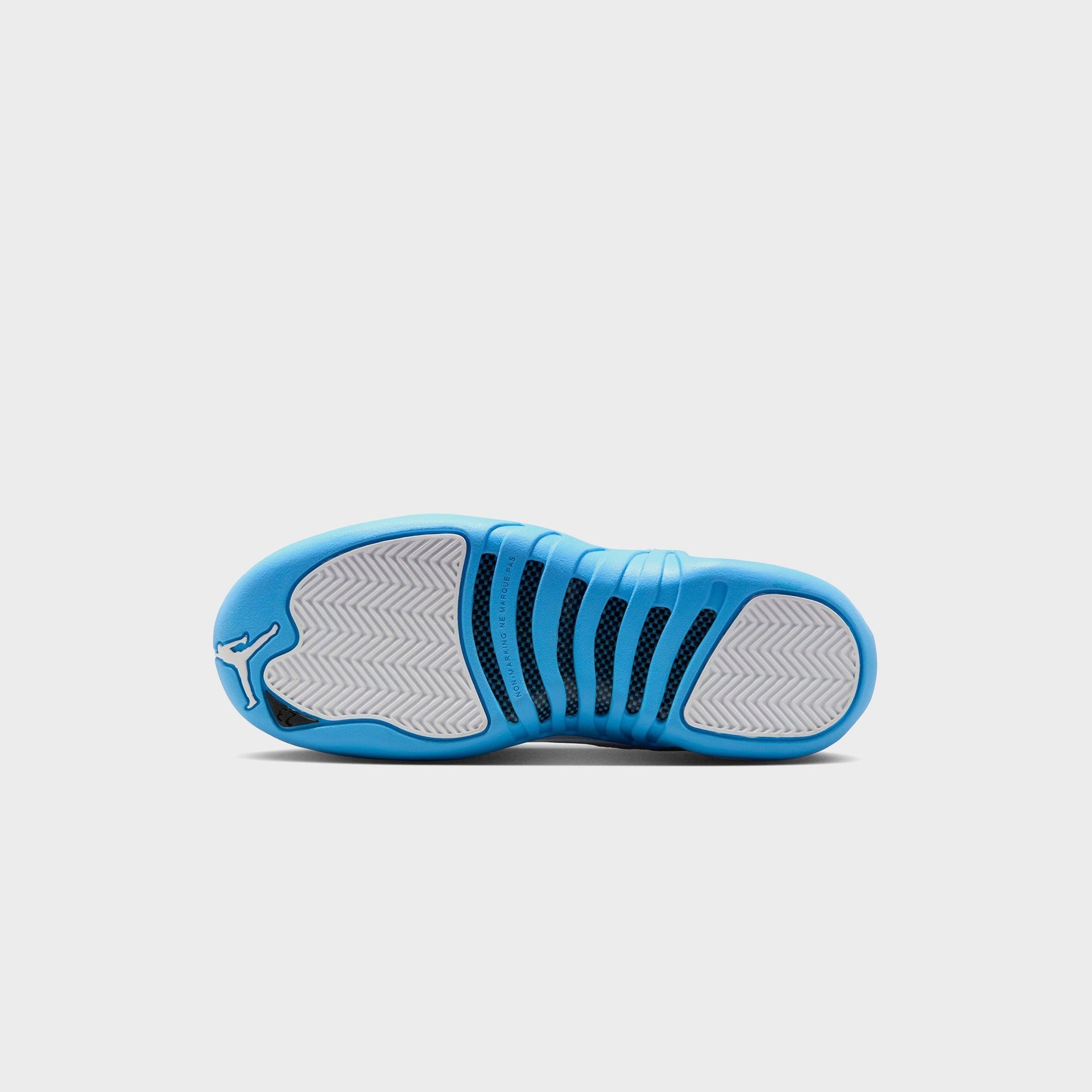 Jordan GS Jordan 12 Retro - White / Metallic Silver / University Blue