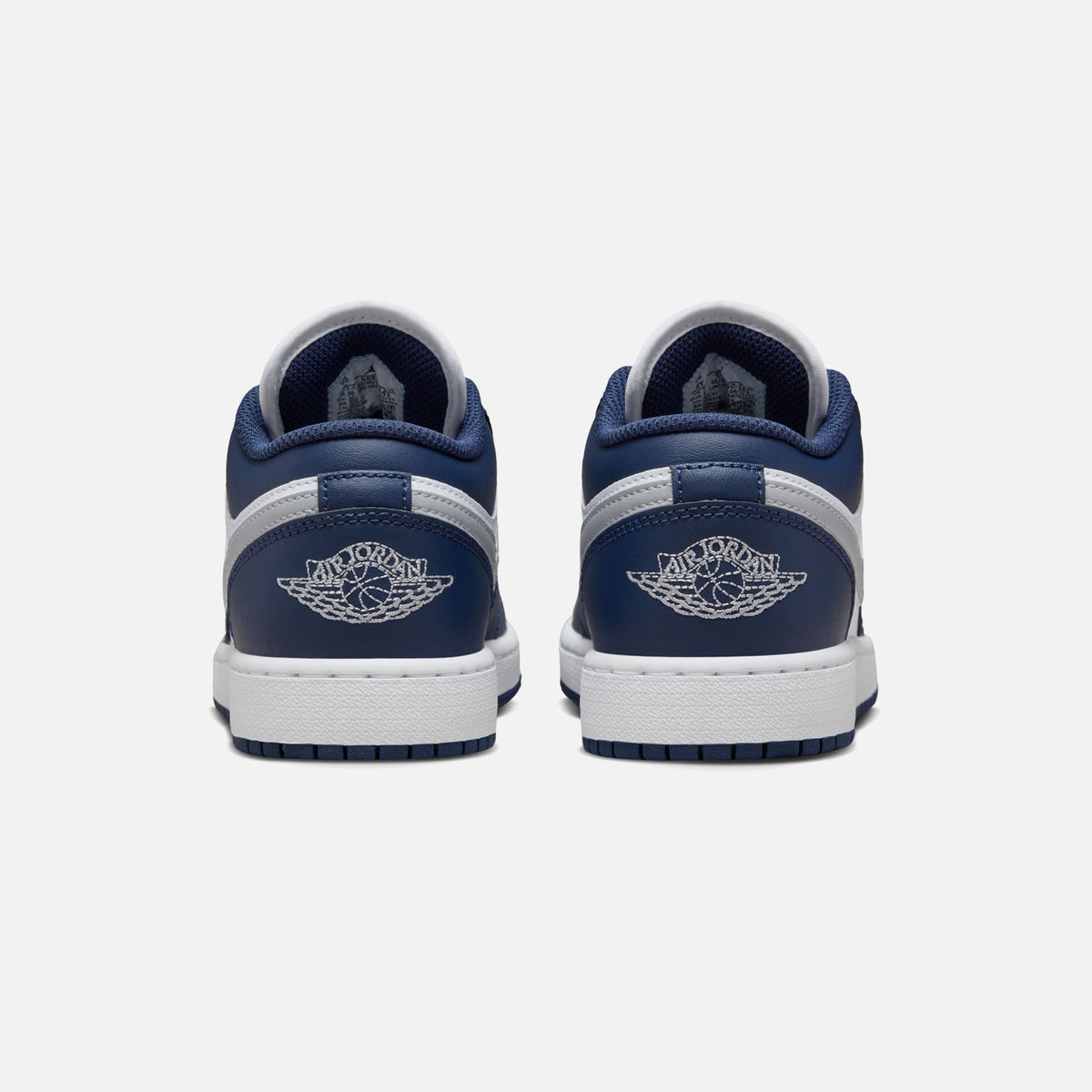 Jordan GS Air Jordan 1 Low - White / Wolf Grey Midnight