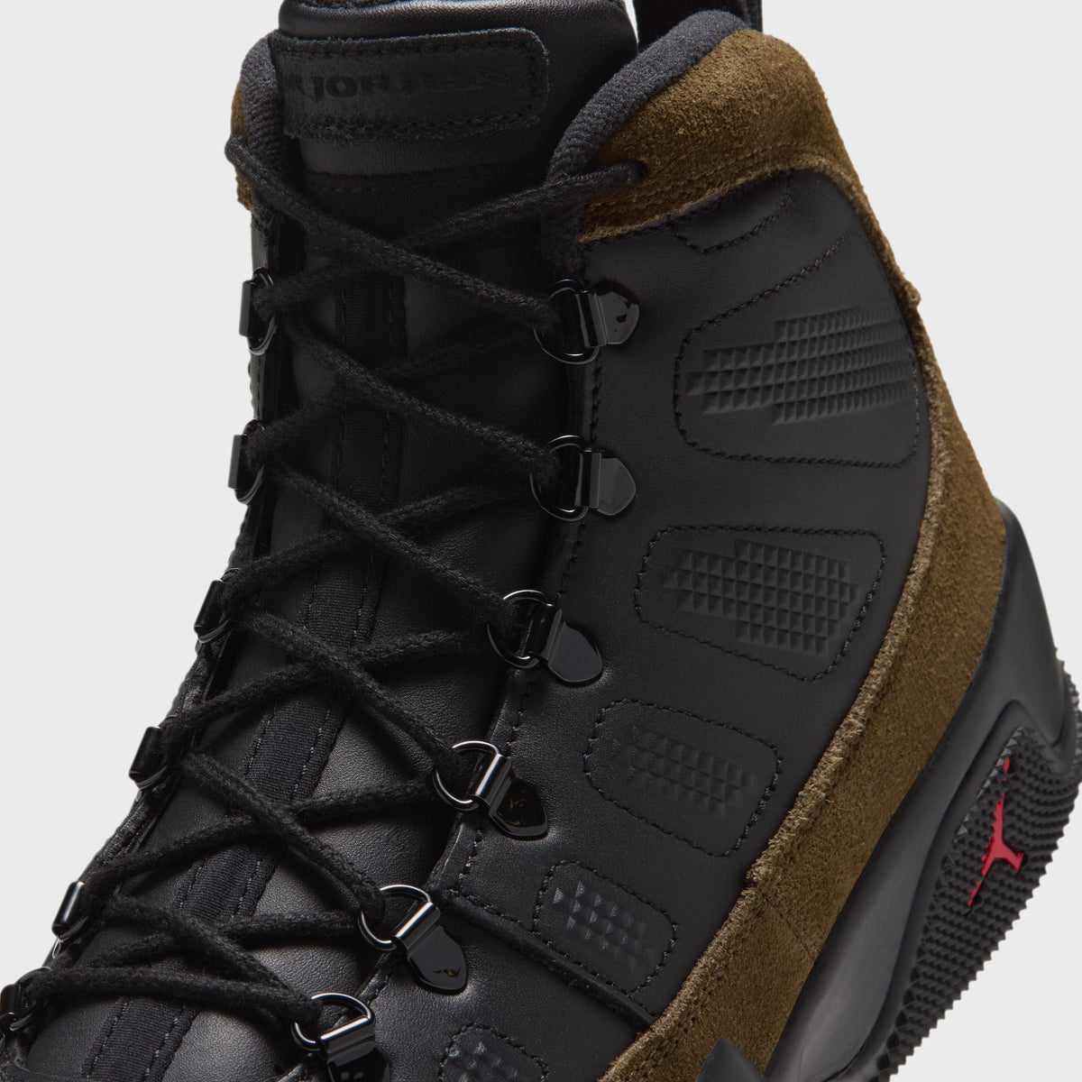 Jordan Air Jordan 9 Retro Boot NRG - Black / Light Olive / True Red