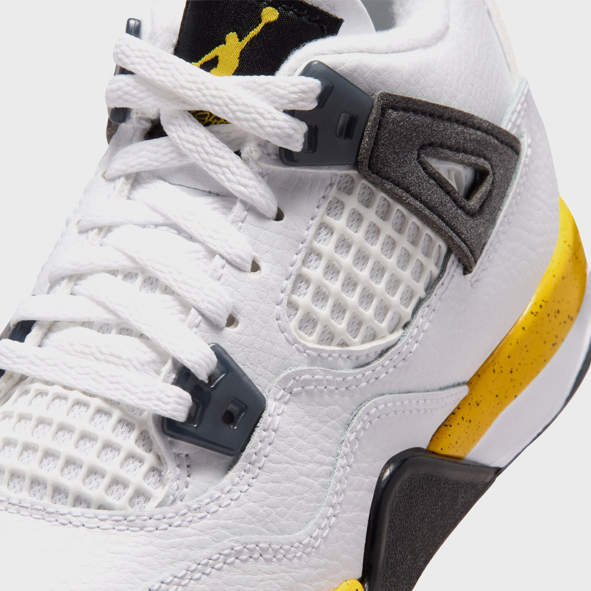 Jordan PS Jordan 4 Retro - White / Tour Yellow / Dark Blue Grey / Black