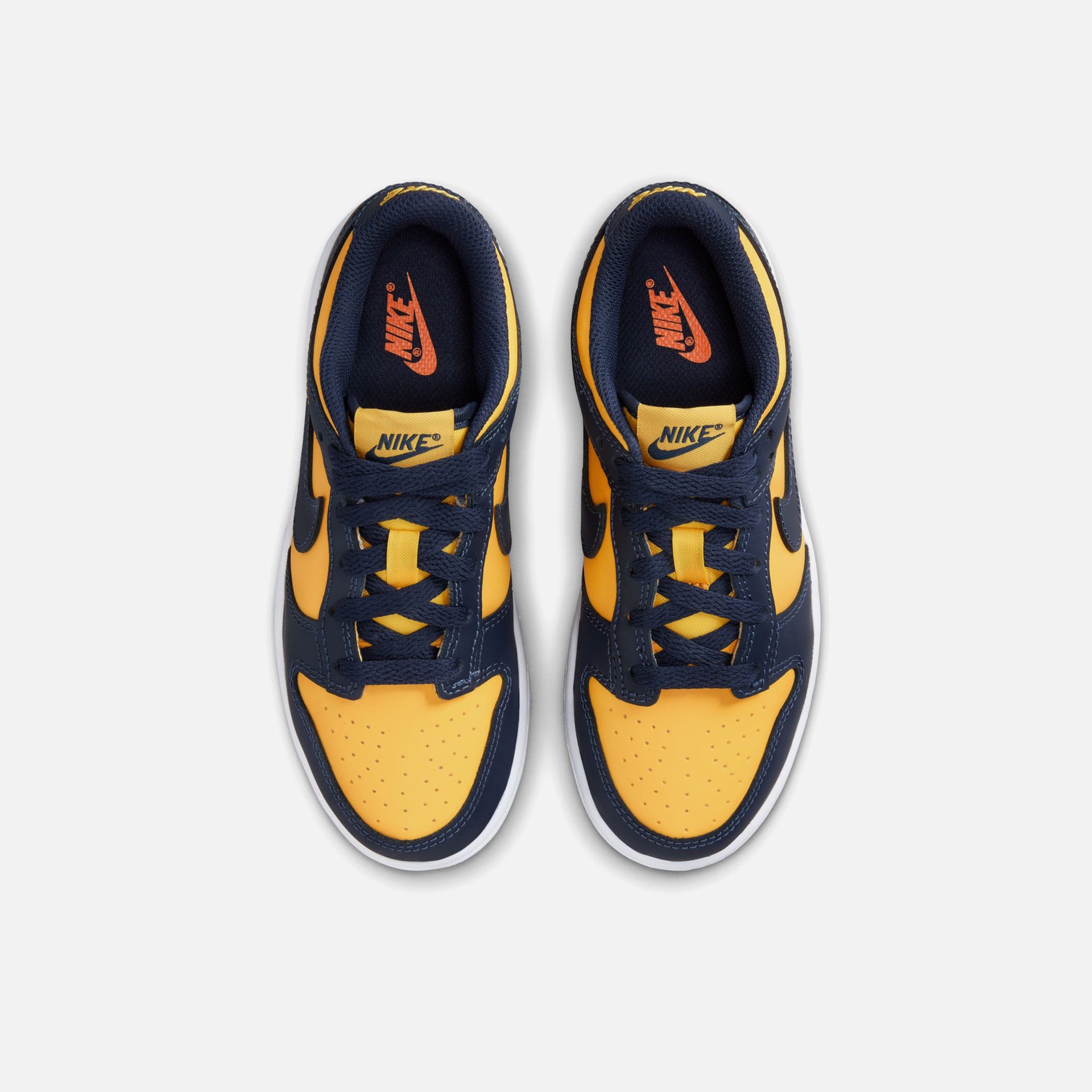 Nike Pre-School Dunk Low BP Michigan - Varsity Maize / Midnight Navy / White / Tota
