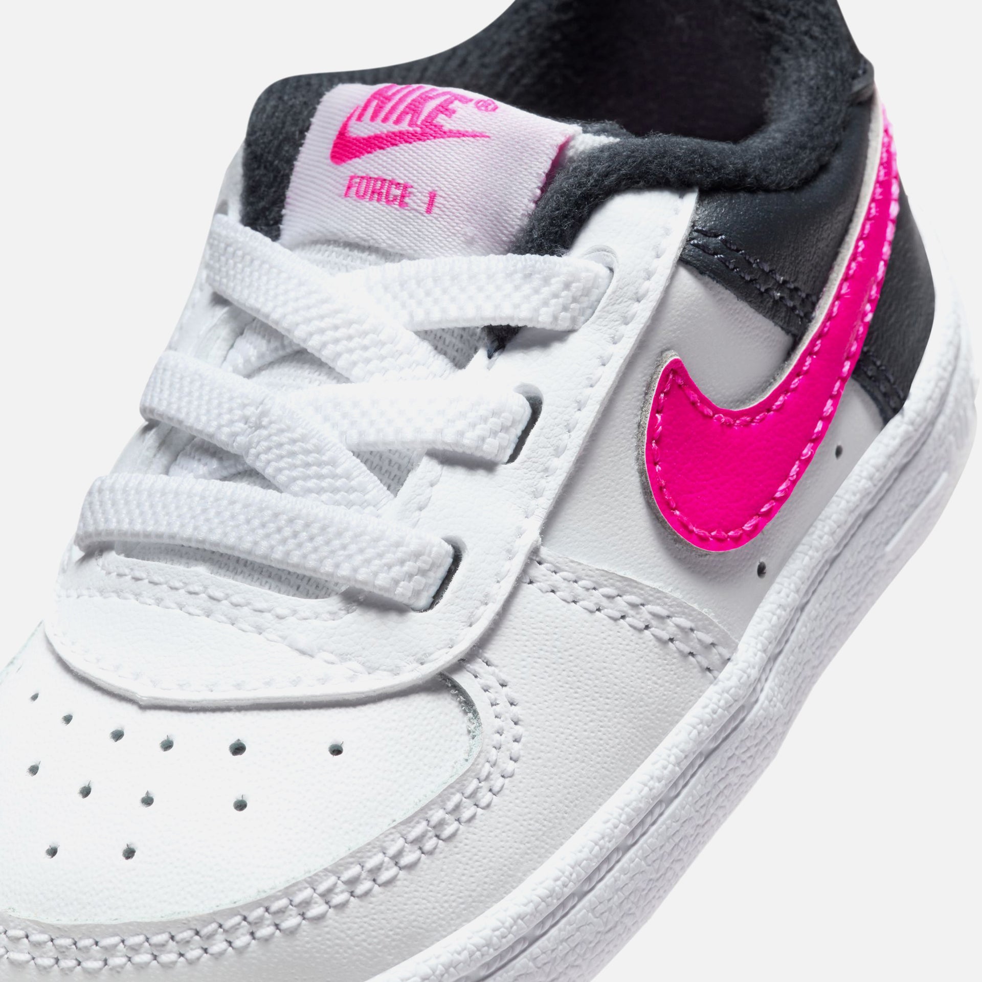 Nike Infant Air Force 1 LV8 - Pale Ivory / White / Picante Red
