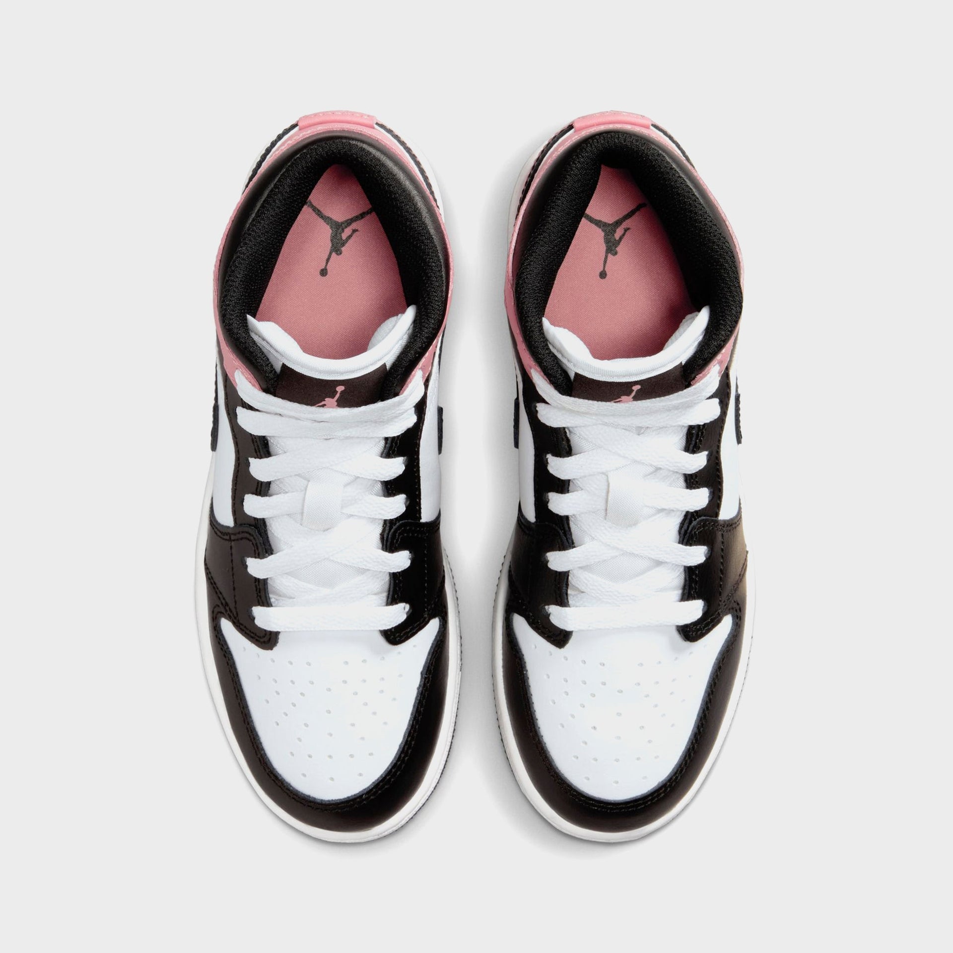Nike GS Air Jordan 1 Mid - White / Black / Rust Pink