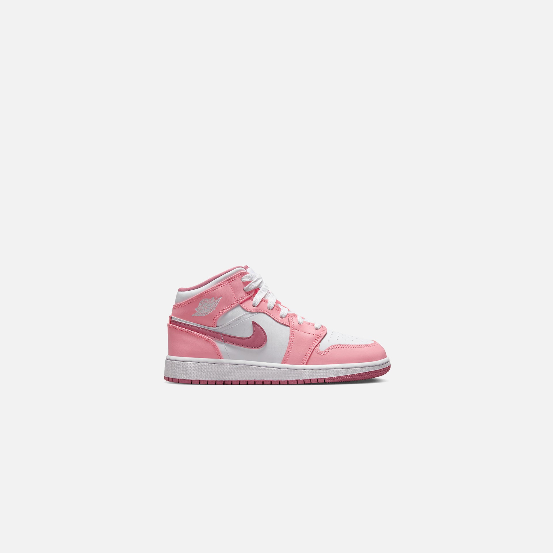 Nike Grade School Air Jordan 1 Mid - Coral Chalk / Desert Berry / White