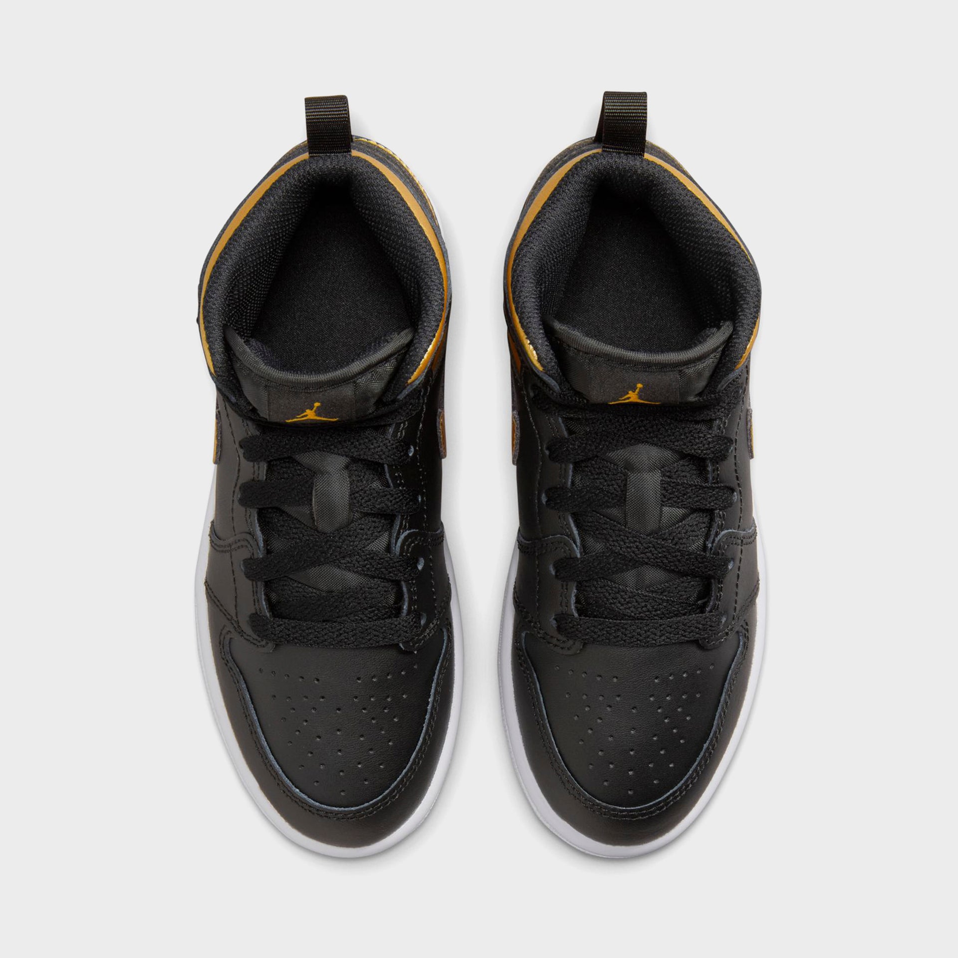 Jordan PS Air Jordan 1 Mid - Black / White / Metallic Gold