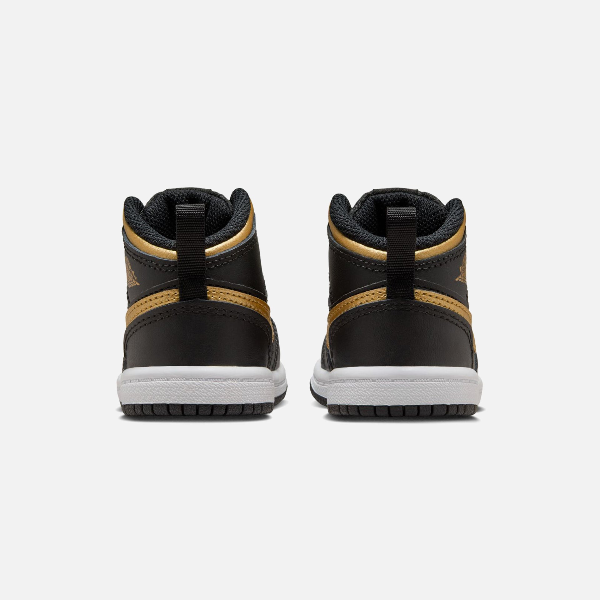 Jordan Air Jordan Toddler 1 Mid - Black / Metallic Gold / White