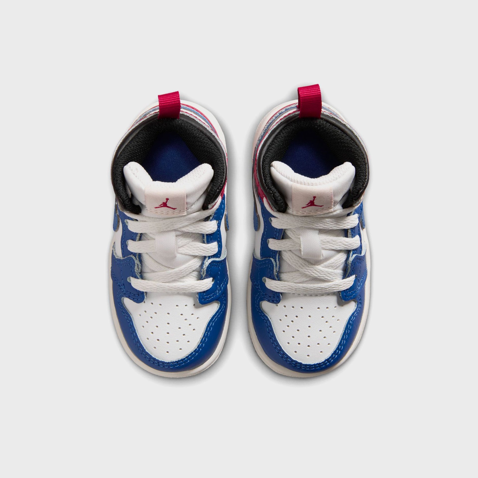 Jordan TD Jordan 1 Mid - True Blue / Varsity Red / Black / Summit White