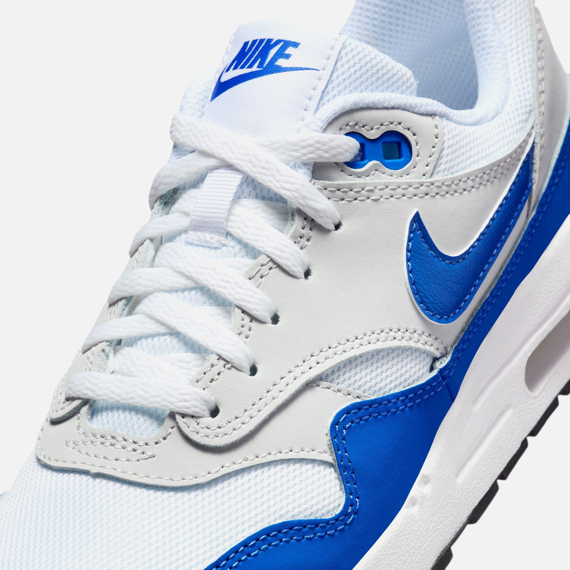 Nike GS Air Max 1 - White / Game Royal / Neutral Grey / Black