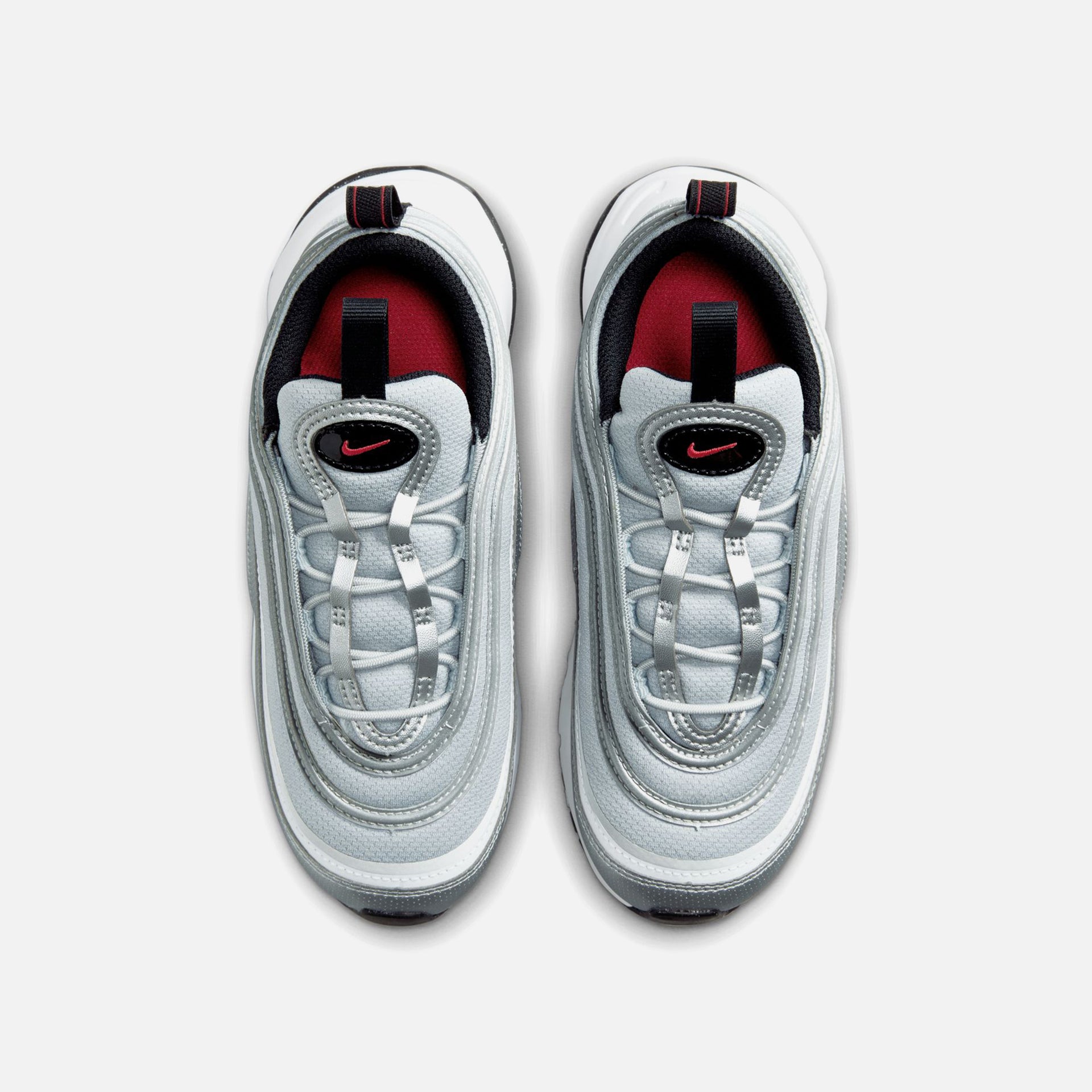 Nike Pre-School Air Max 97 - Metallic Silver / Varsity Red / White / Black