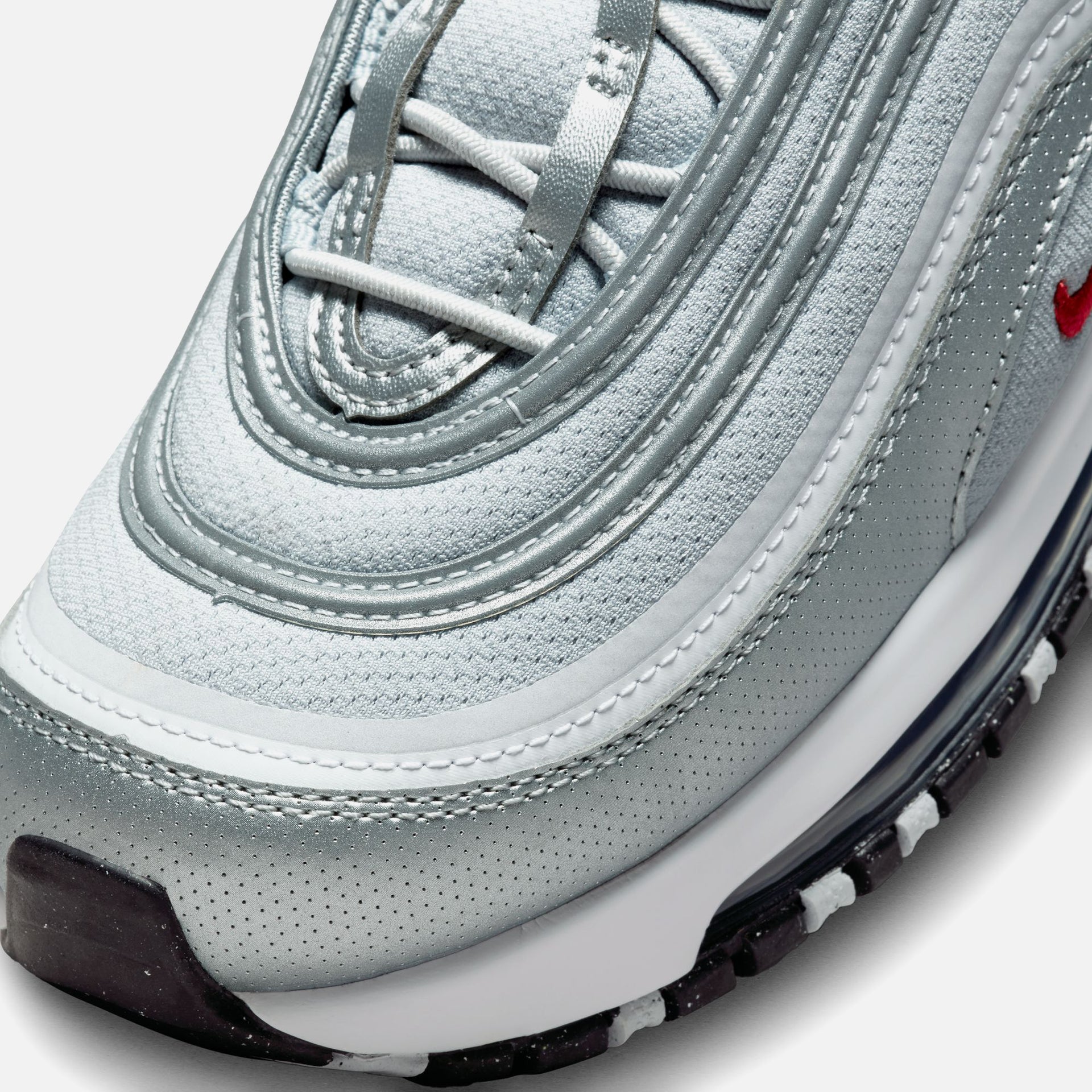 Nike Pre-School Air Max 97 - Metallic Silver / Varsity Red / White / Black