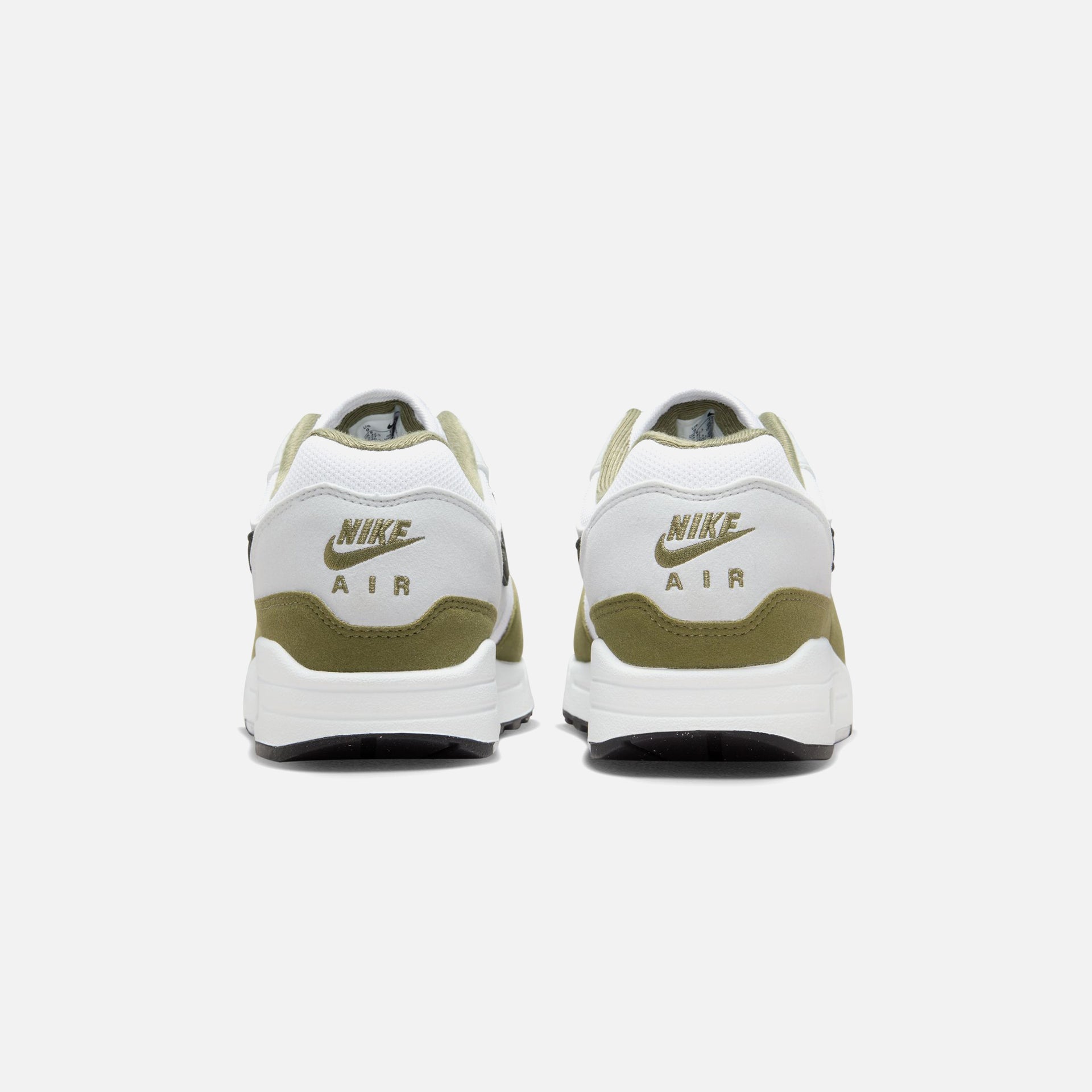 Nike Air Max 1 - White / Black / Pure Platinum / Medium Olive