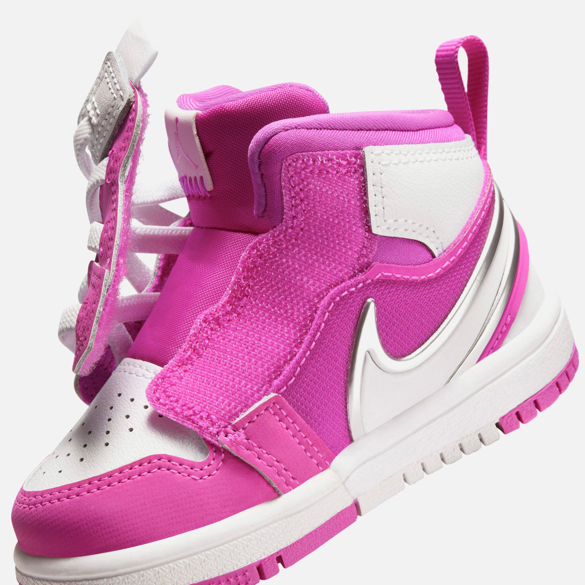 Jordan TD Air Jordan 1 Mid RM Easyon - Fire Pink / White