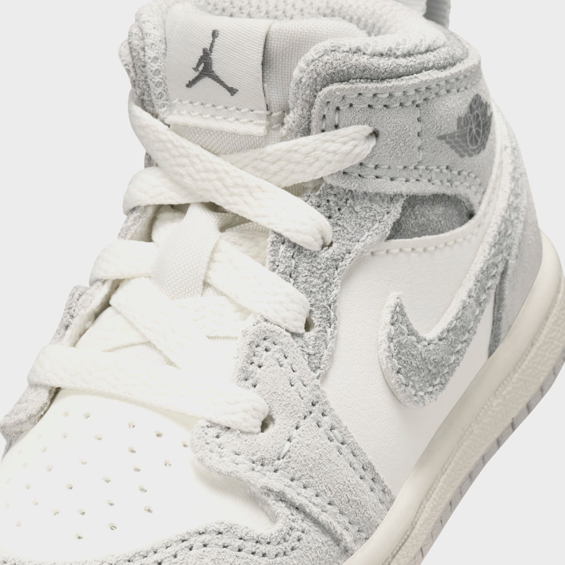 Jordan TD Air Jordan 1 Mid SE - Neutral Grey / Smoke Grey