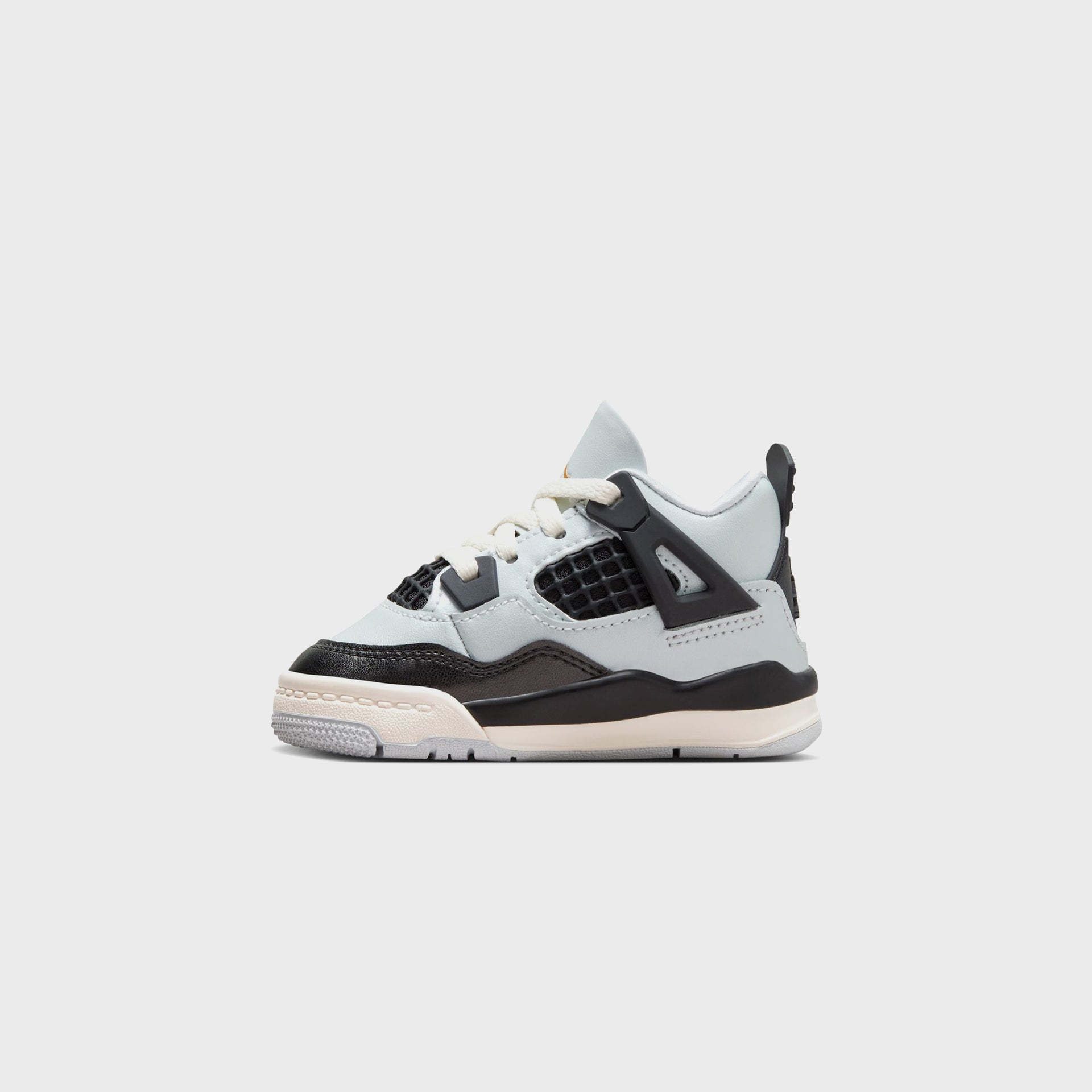 Jordan TD Air Jordan 4 Retro - Pure Platinum / Metallic Gold / Black